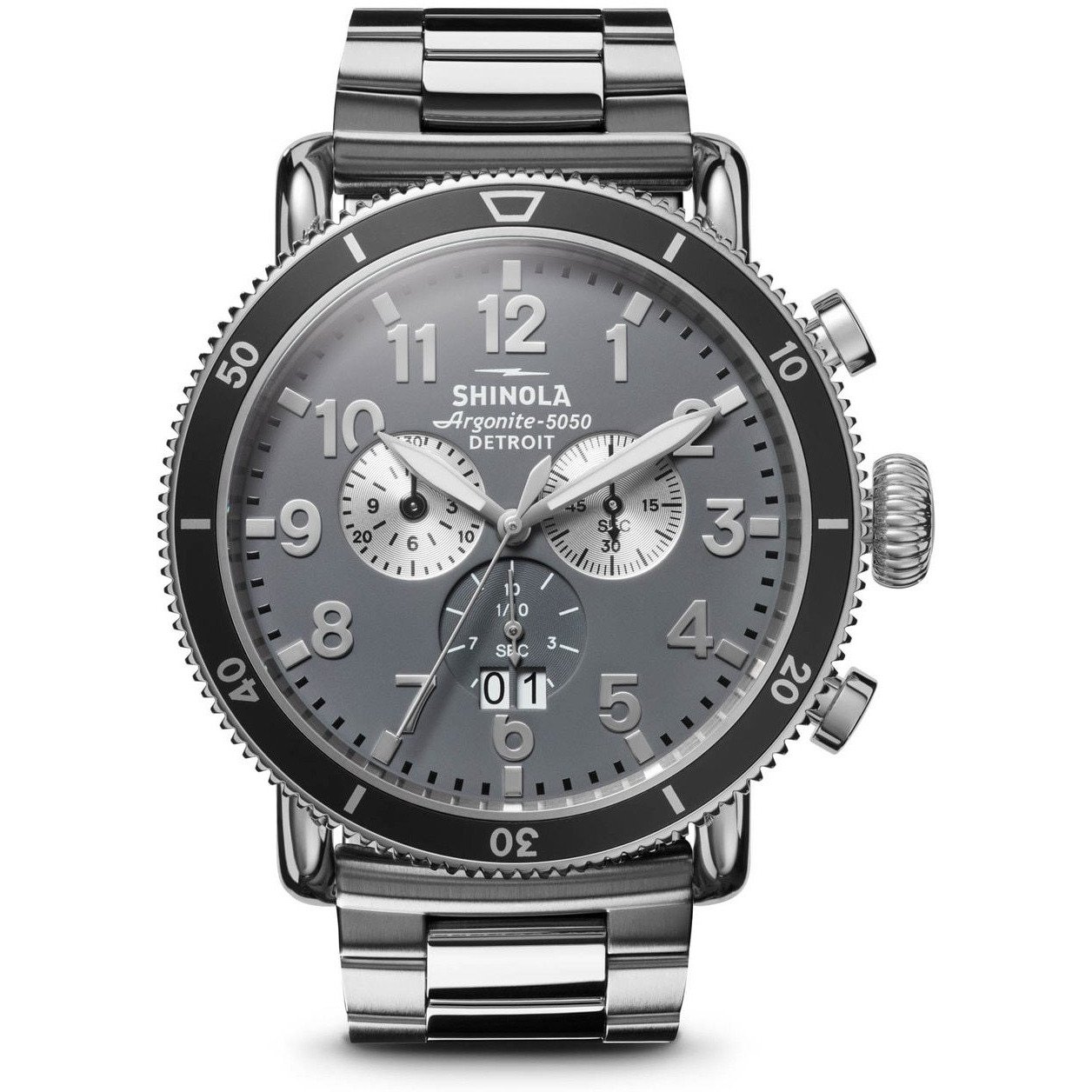 Shinola Runwell Sport Chrono 48mm Silver