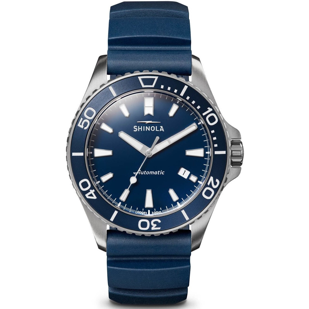 Shinola Lake Michigan Monster Automatic 43mm Blue Silver