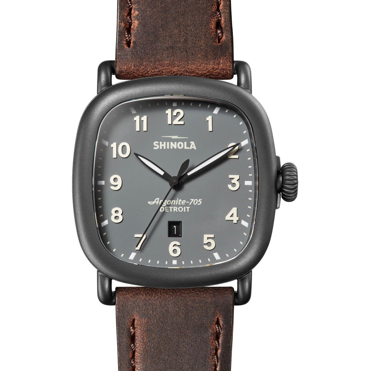 Shinola The Guardian 41.5mm Grey Brown