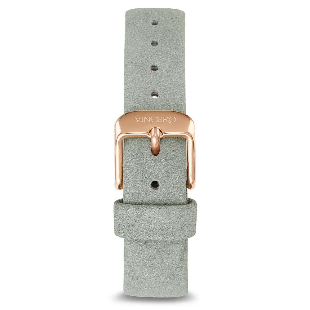 Suede Strap - Sage/Rose 16mm