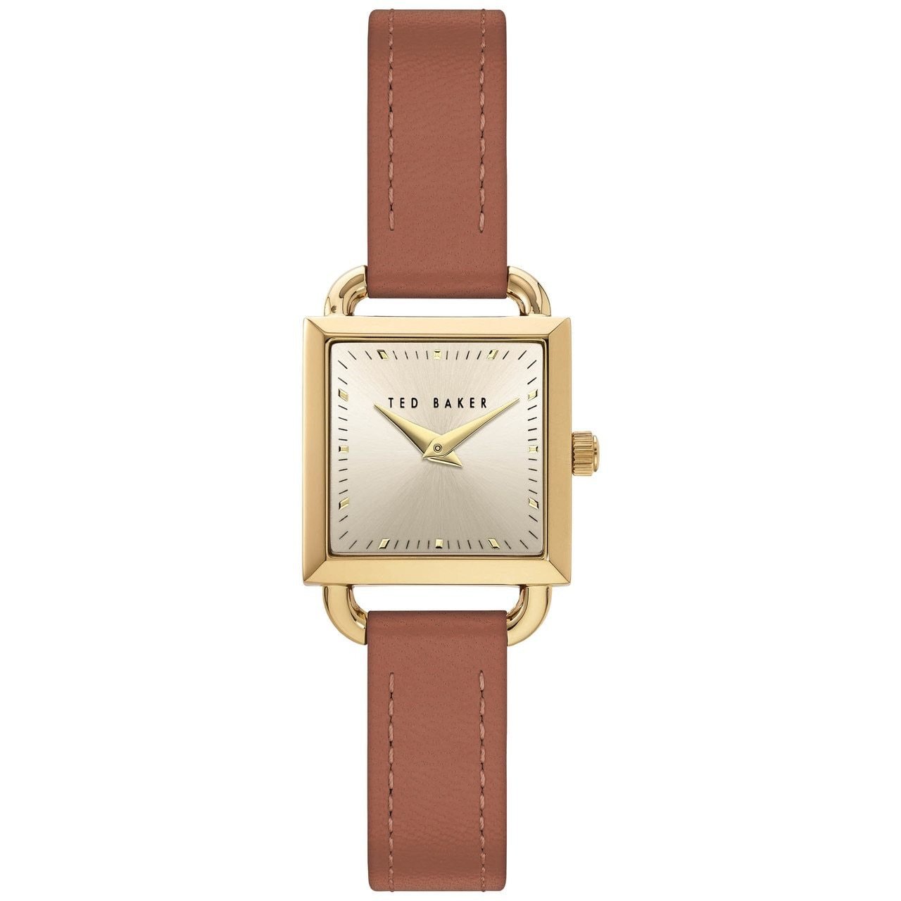 Ted Baker Taliah Square Gold Tan