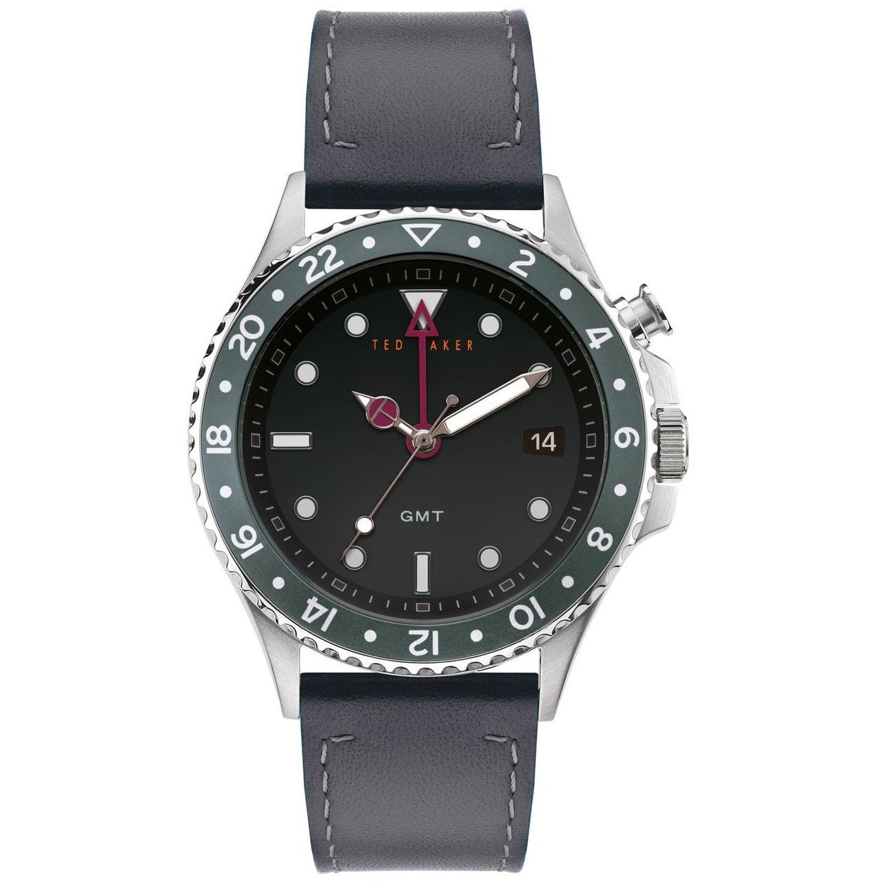 Ted Baker Oldfash GMT Silver Black