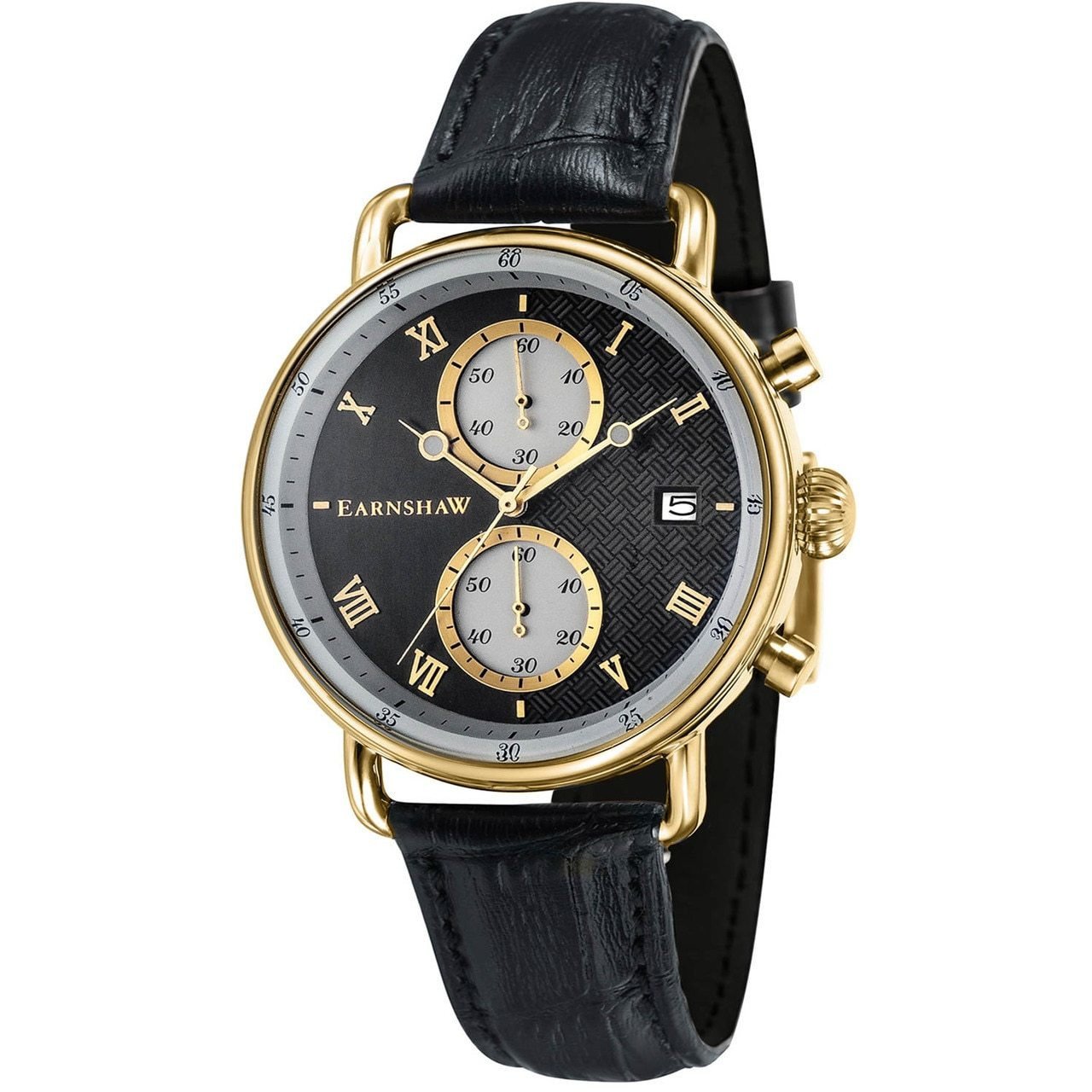 Thomas Earnshaw Investigator Chrono Gold Black