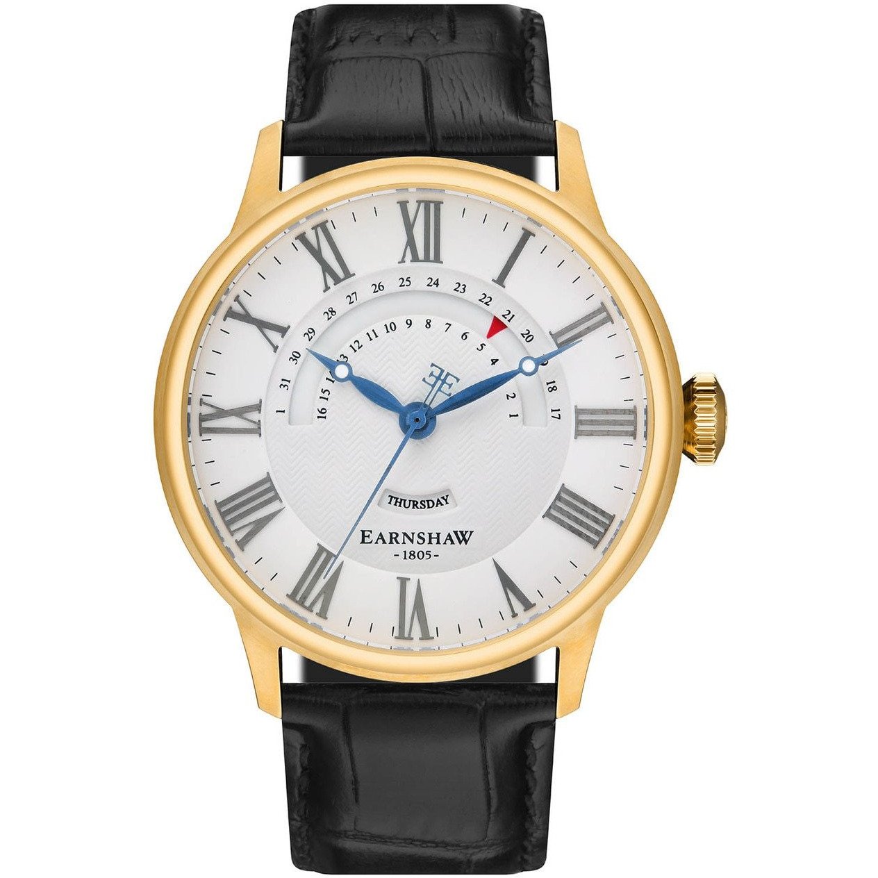 Thomas Earnshaw Cornwall Retrograde Gold Black