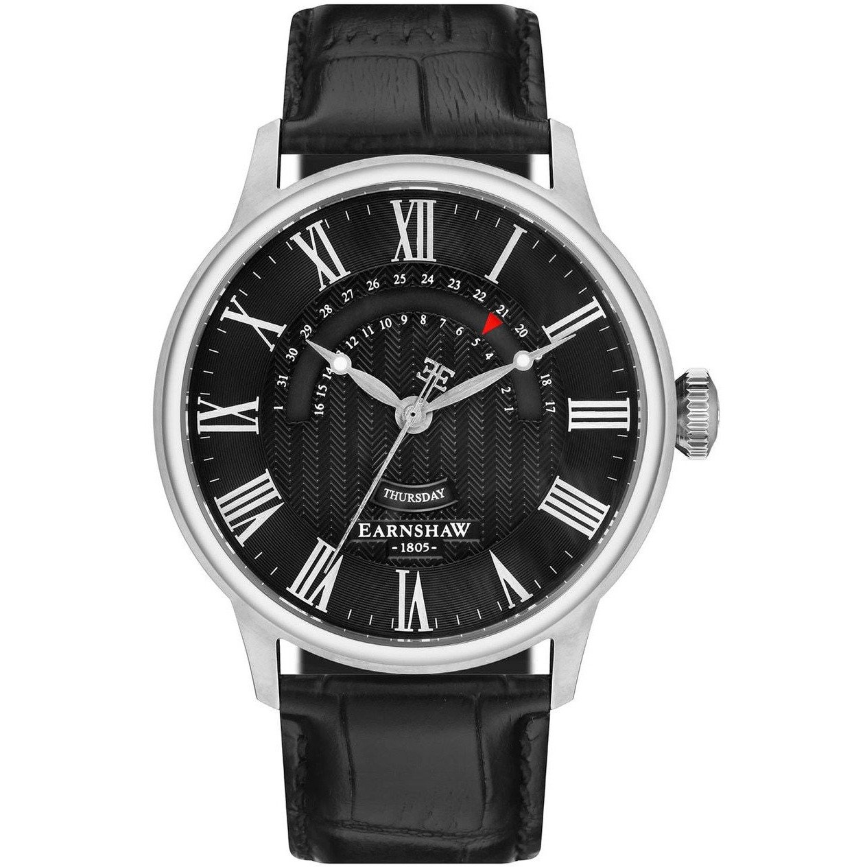 Thomas Earnshaw Cornwall Retrograde Black Silver