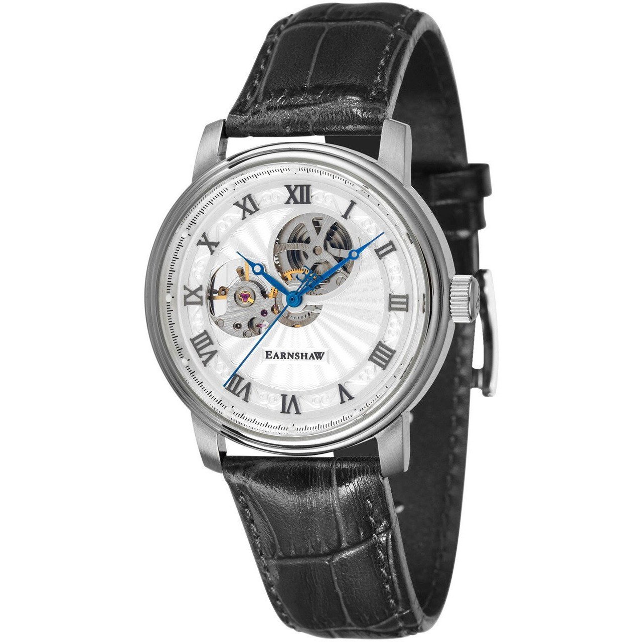 Thomas Earnshaw Westminster Hand Wind Silver Black