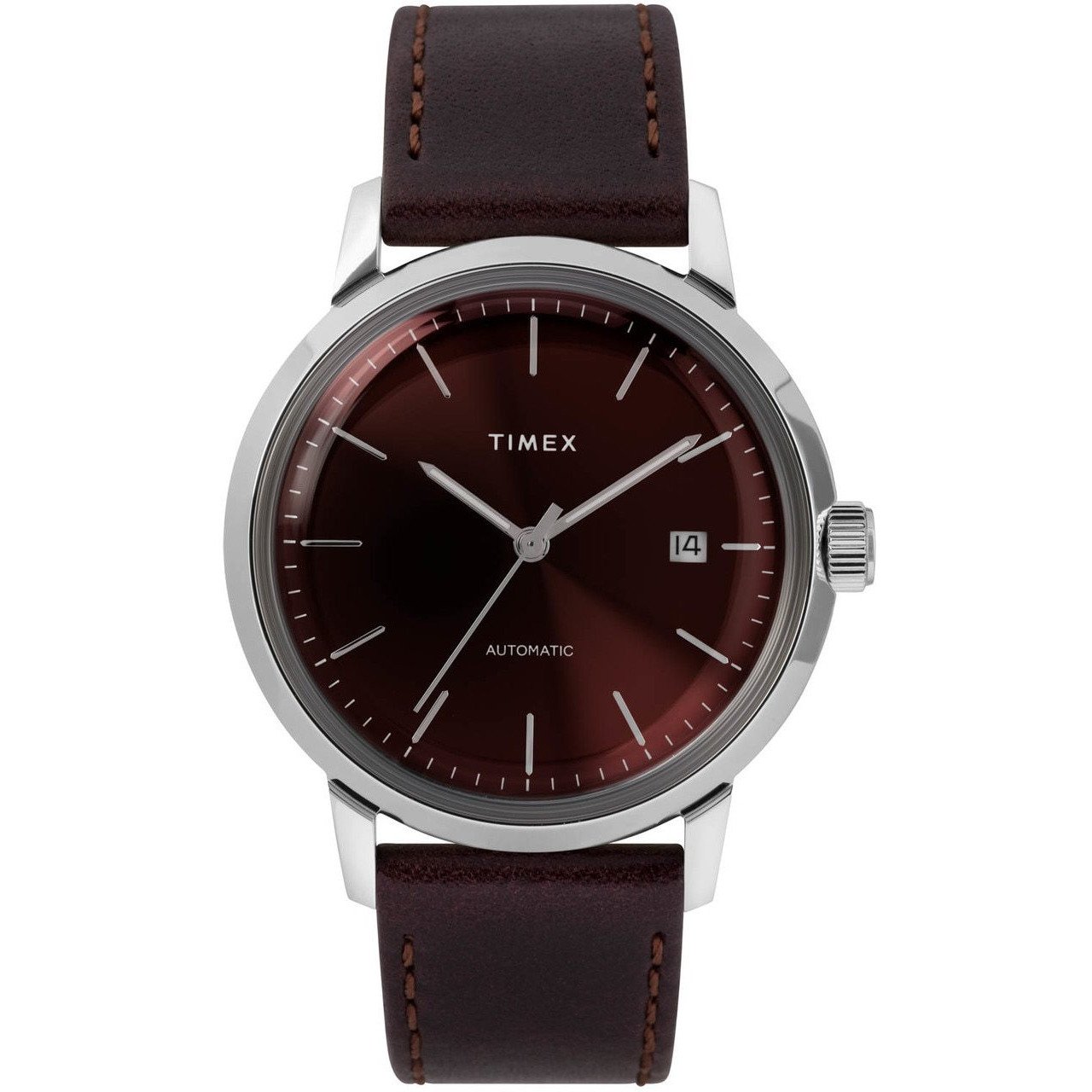 Timex Marlin 40mm Automatic Burgundy Silver