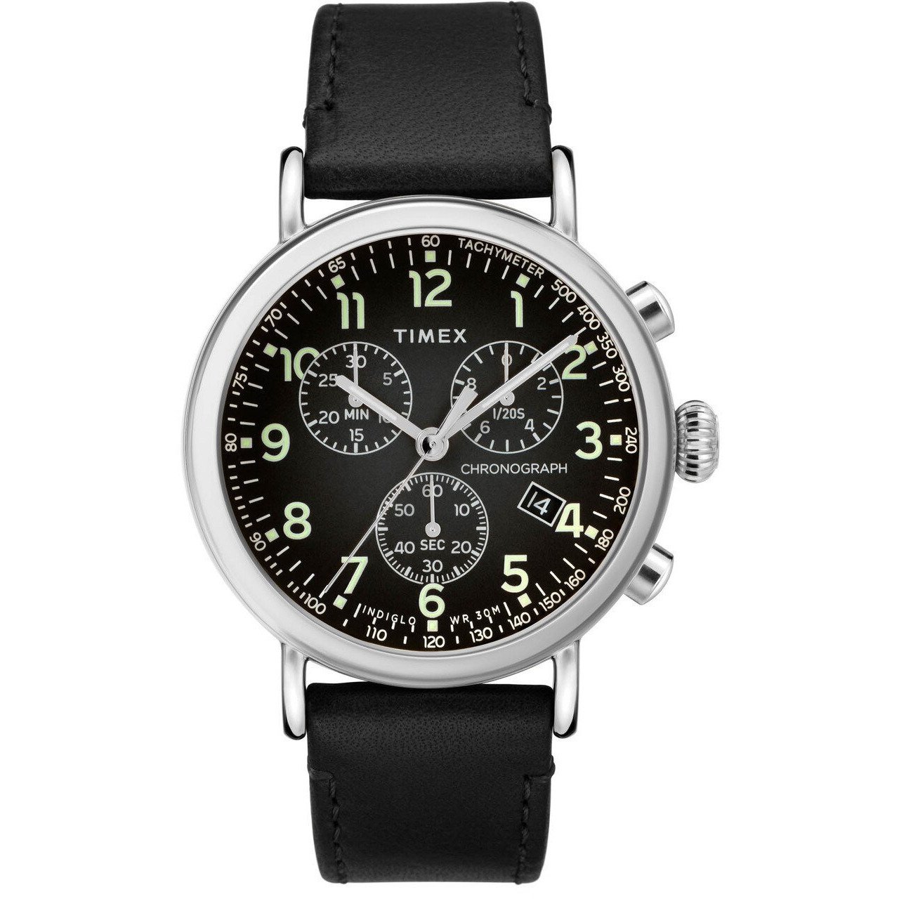 Timex Standard Chrono Black Silver