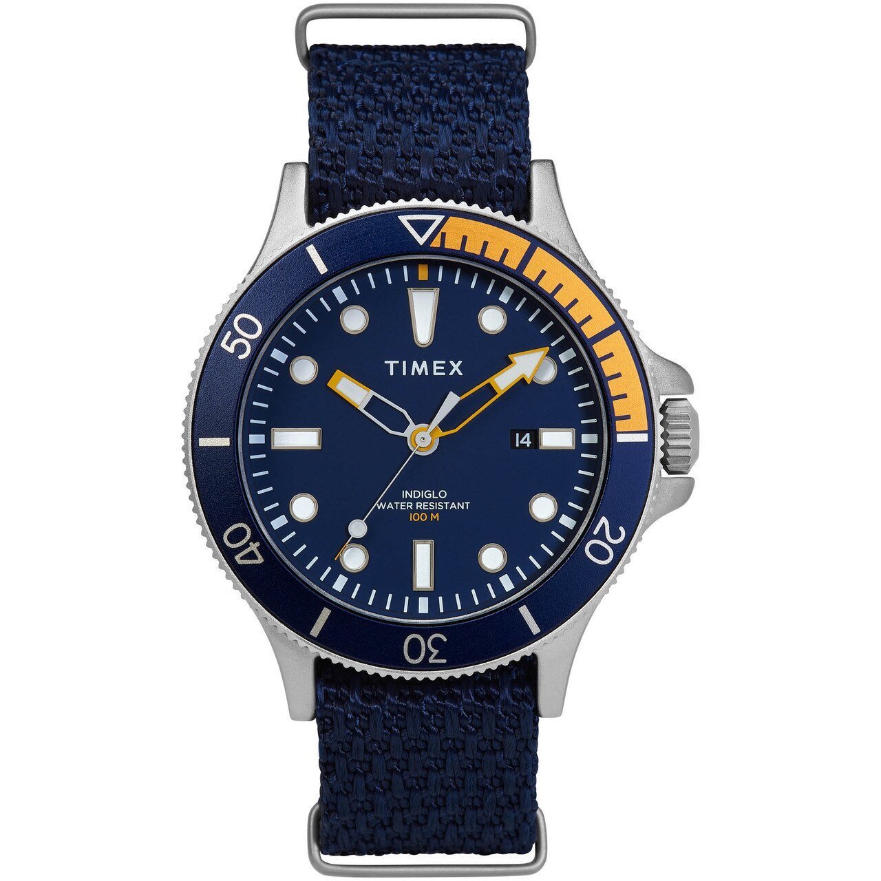 Timex Allied Coastline Indiglo Blue Yellow