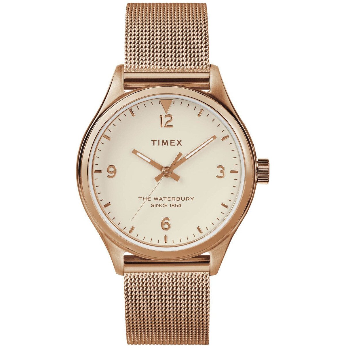 Timex Waterbury 34mm Rose Gold Mesh