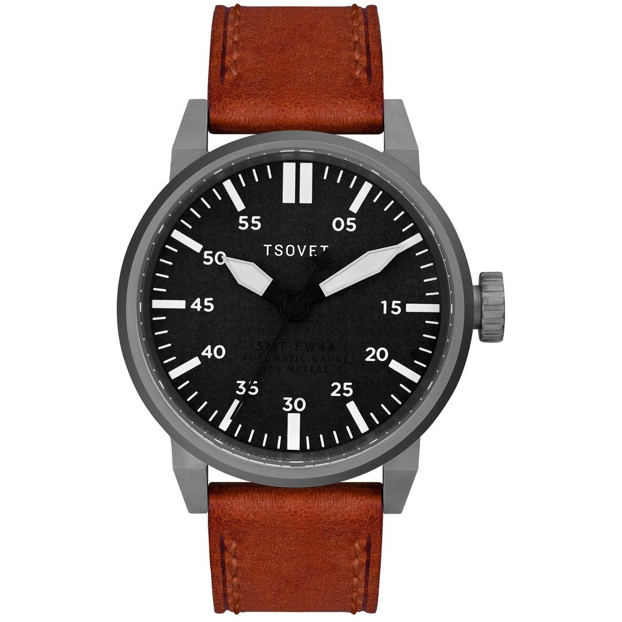 Tsovet SVT-FW44 Swiss Field Watch Gunmetal Brown