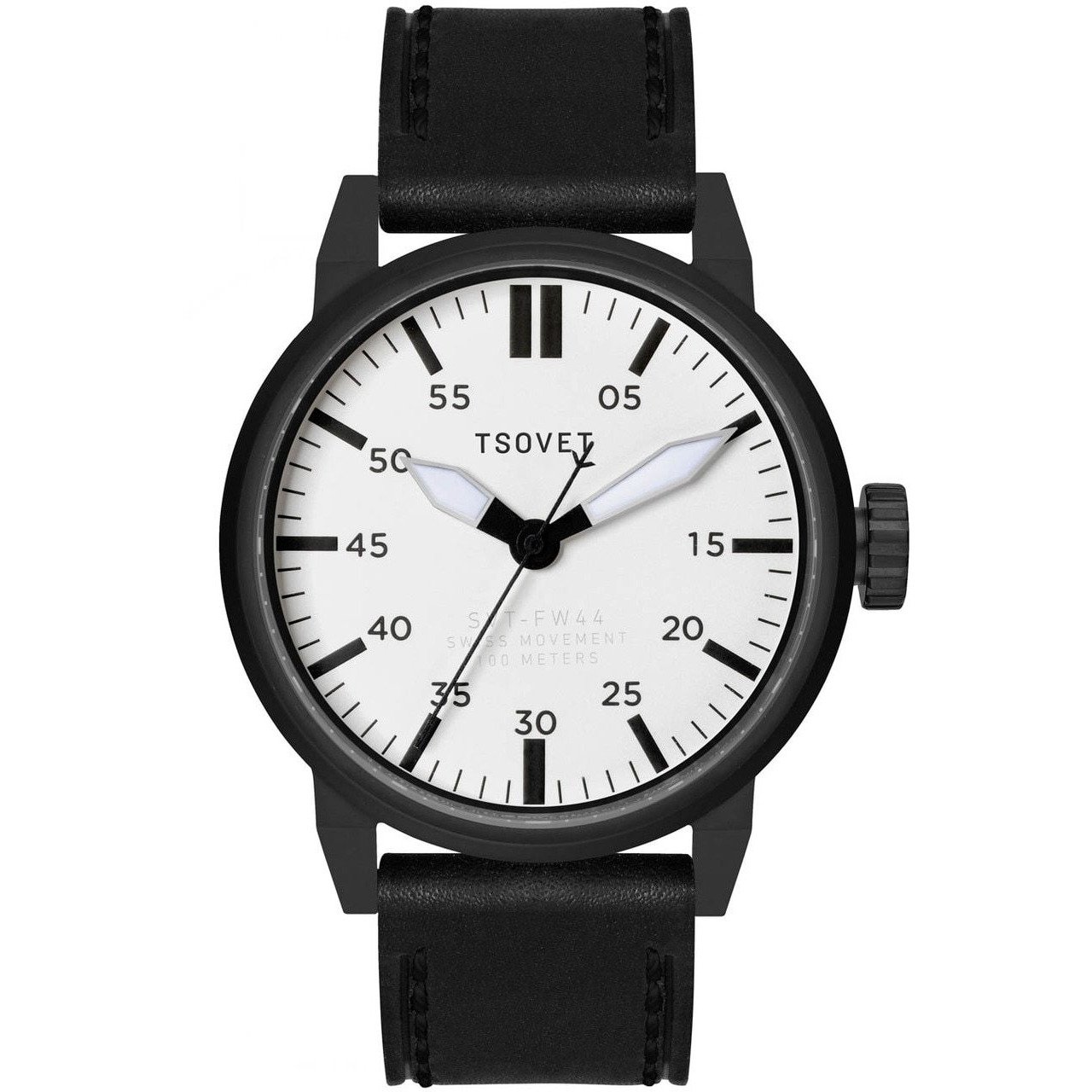 Tsovet SVT-FW44 Swiss Field Watch Black White