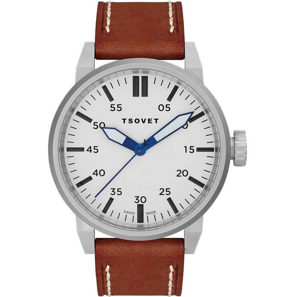 Tsovet SVT-FW44 Swiss Field Watch Brown Silver