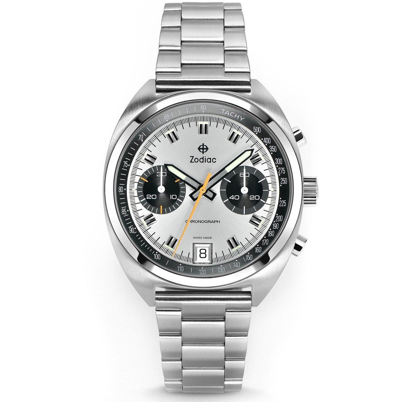 Zodiac ZO9600 Grandrally Chronograph SS Silver