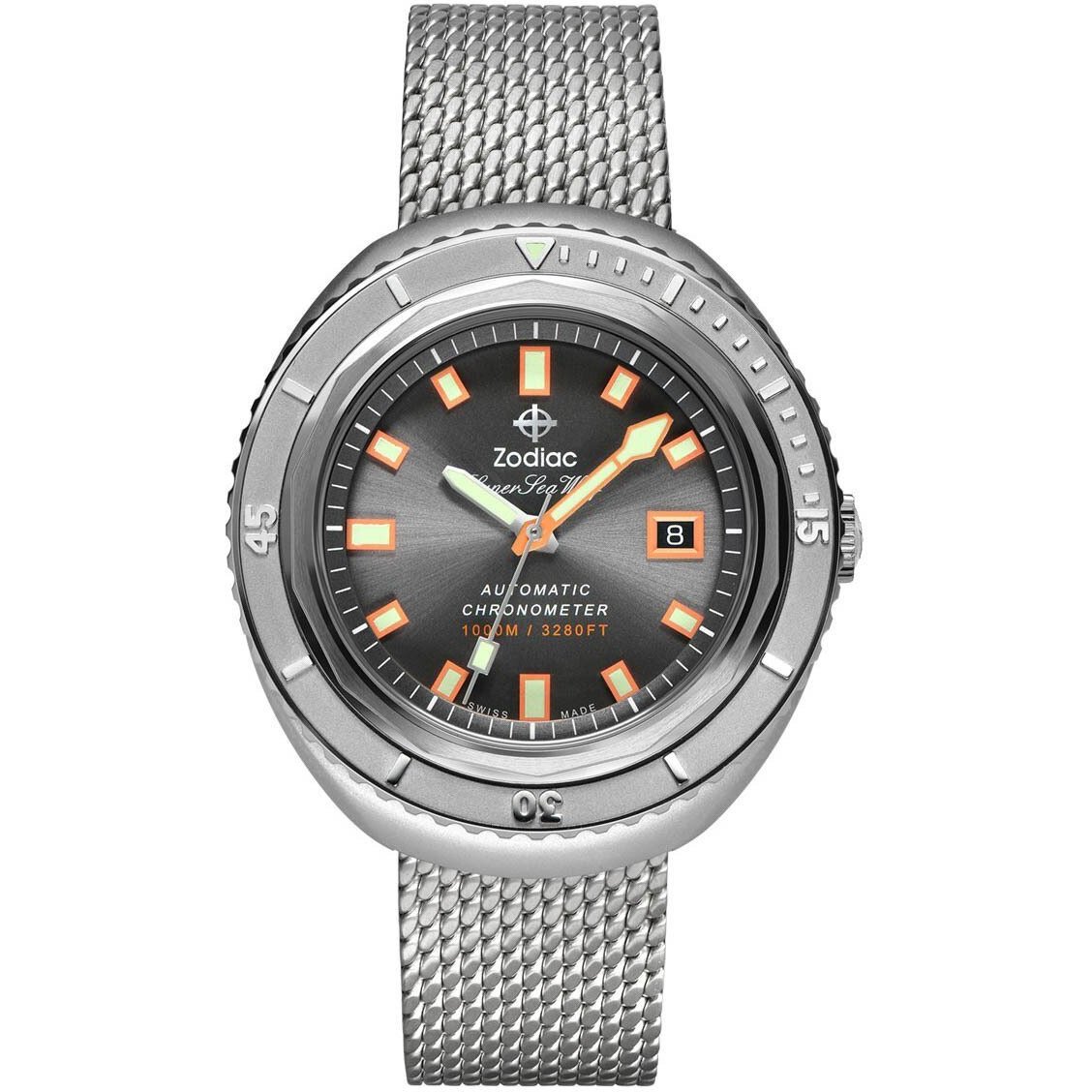 Zodiac ZO9507 Super Sea Wolf 68 Automatic Gunmetal Limited Editi