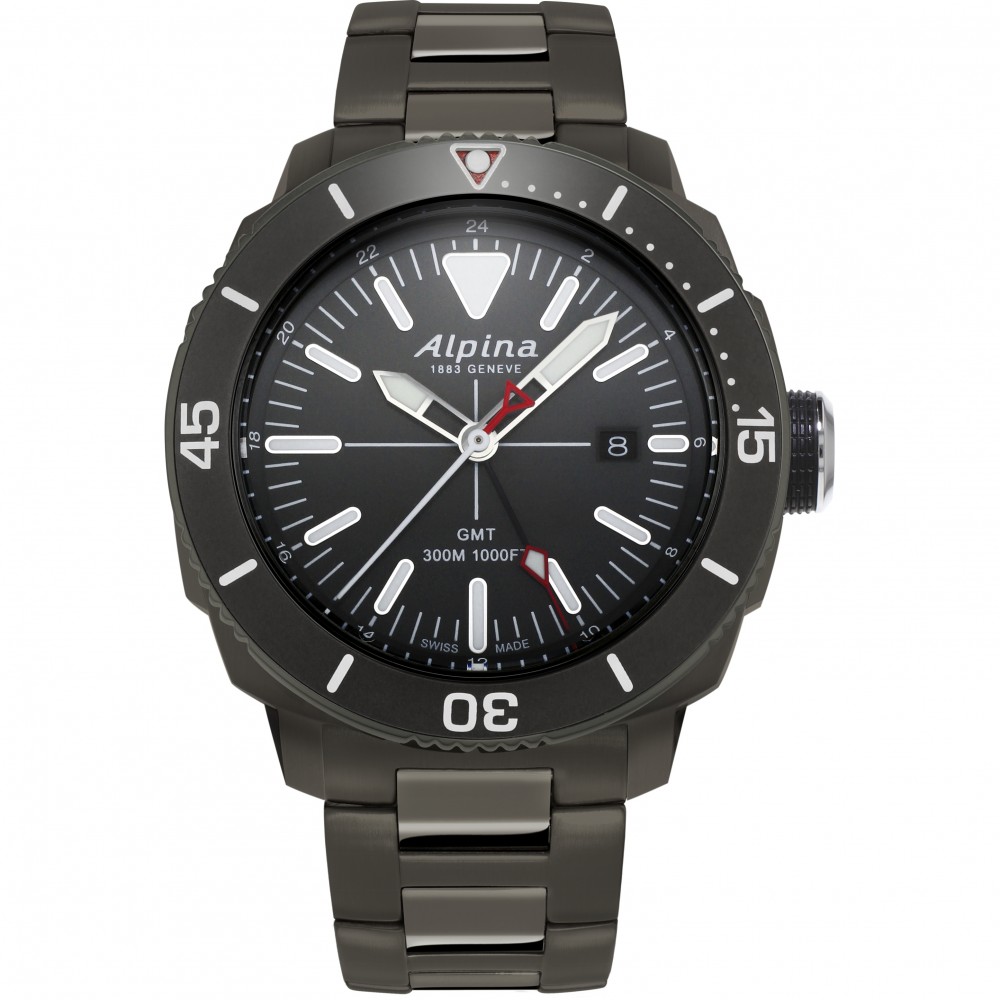 ALPINA SEASTRONG DIVER GMT WATCH AL-247LGG4TV6B