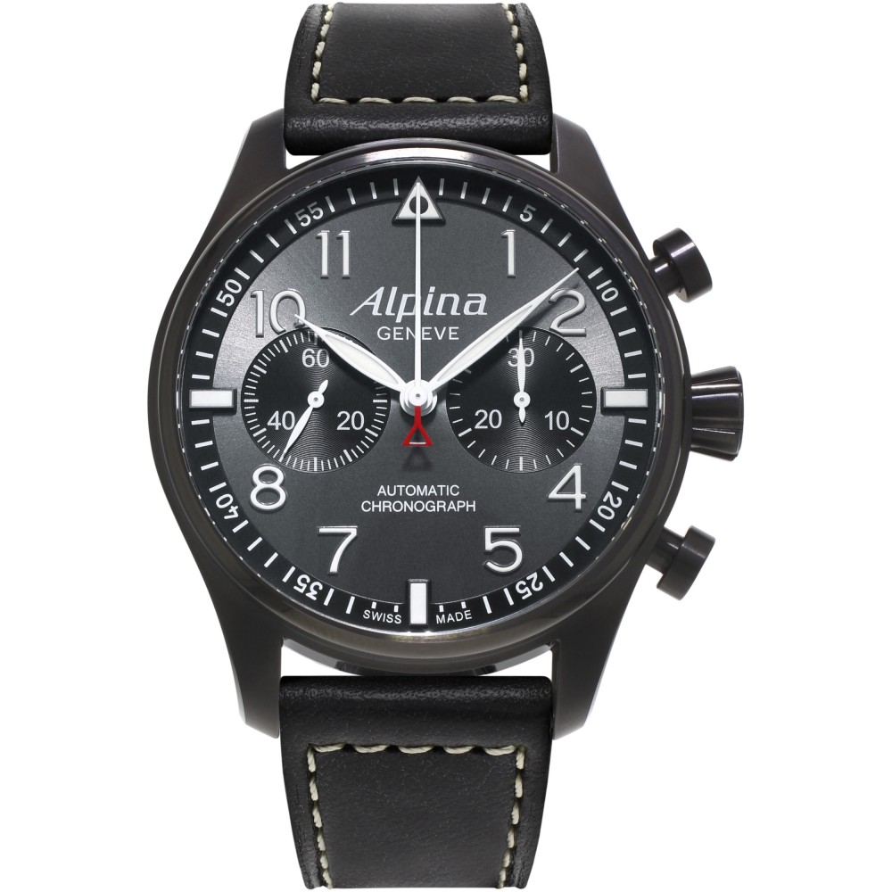 MENS ALPINA STARTIMER PILOT AUTOMATIC CHRONOGRAPH WATCH AL-860GB