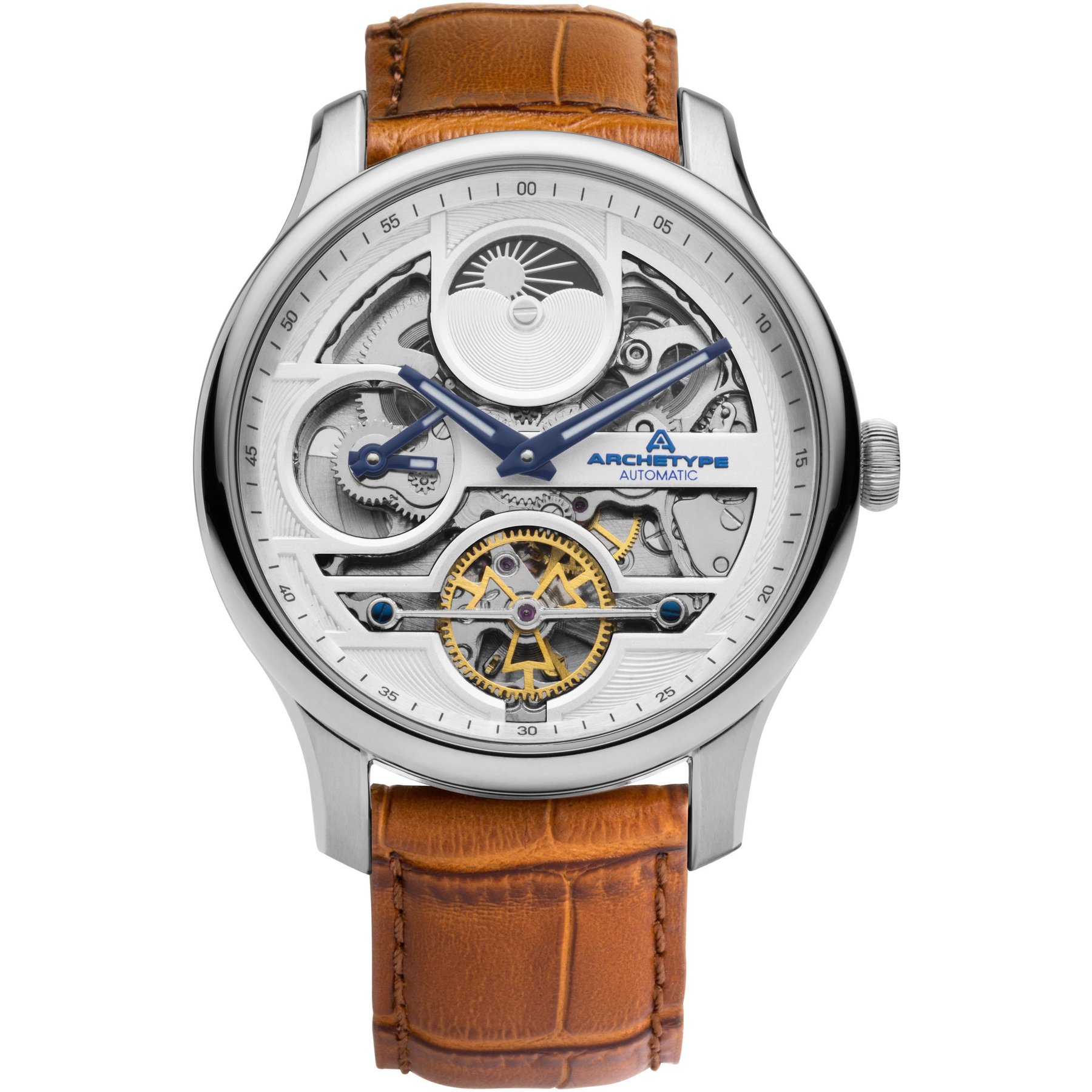 Archetype Archer Automatic Silver Tan White