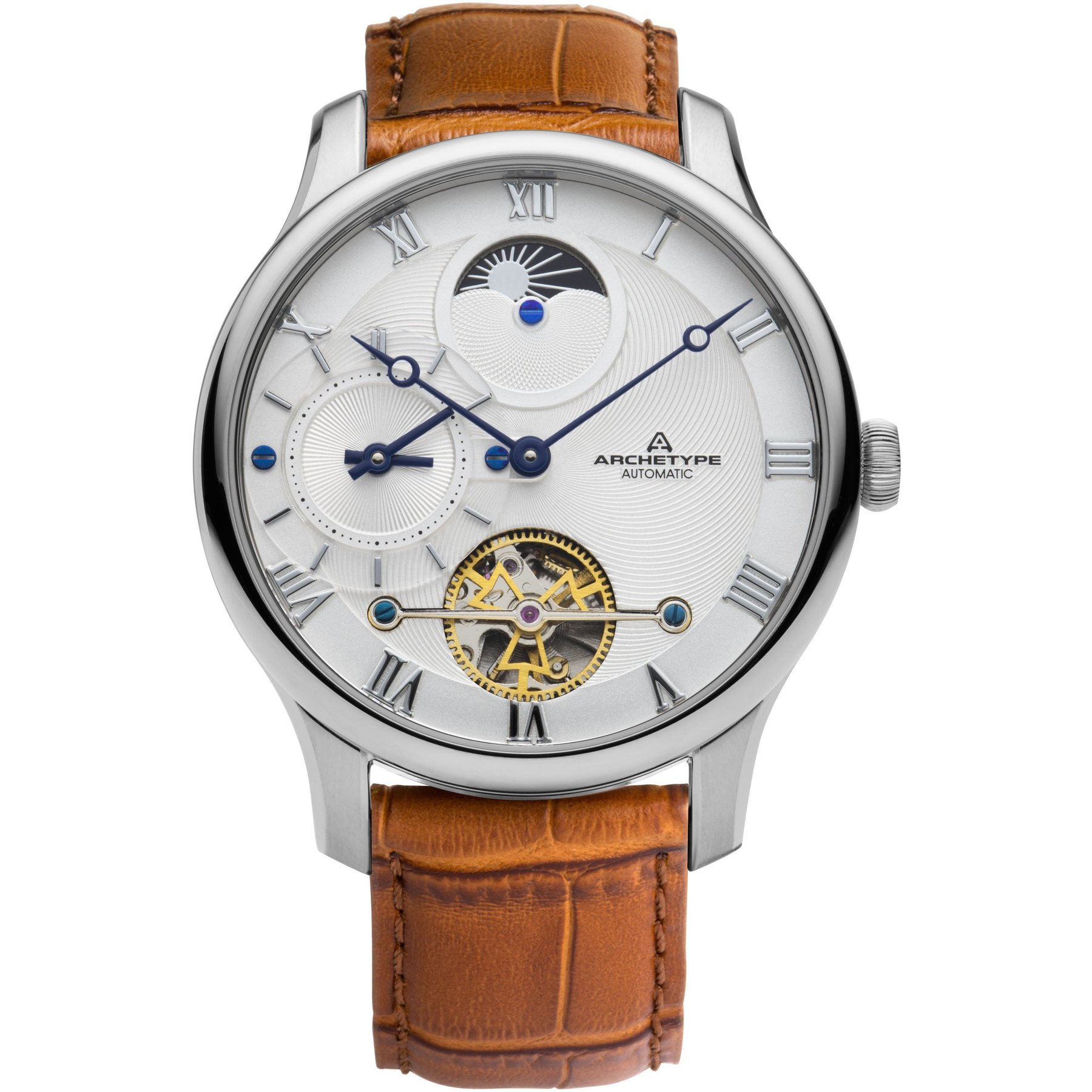 Archetype Dorian Automatic Silver Tan White