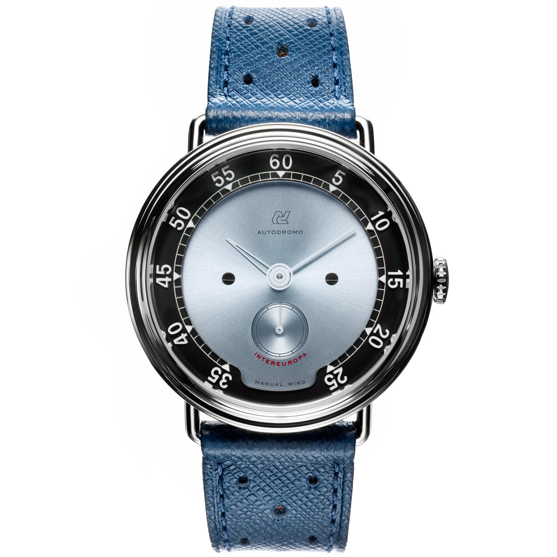 Autodromo Intereuropa Hand Wind Silver Blue