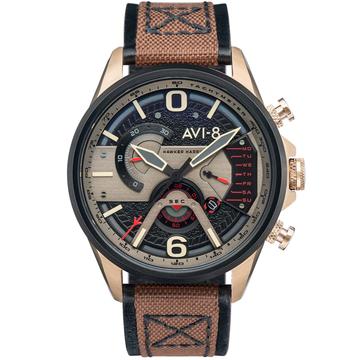 AVI-8 Hawker Harrier II Dual Retrograde Chrono Desert Brown