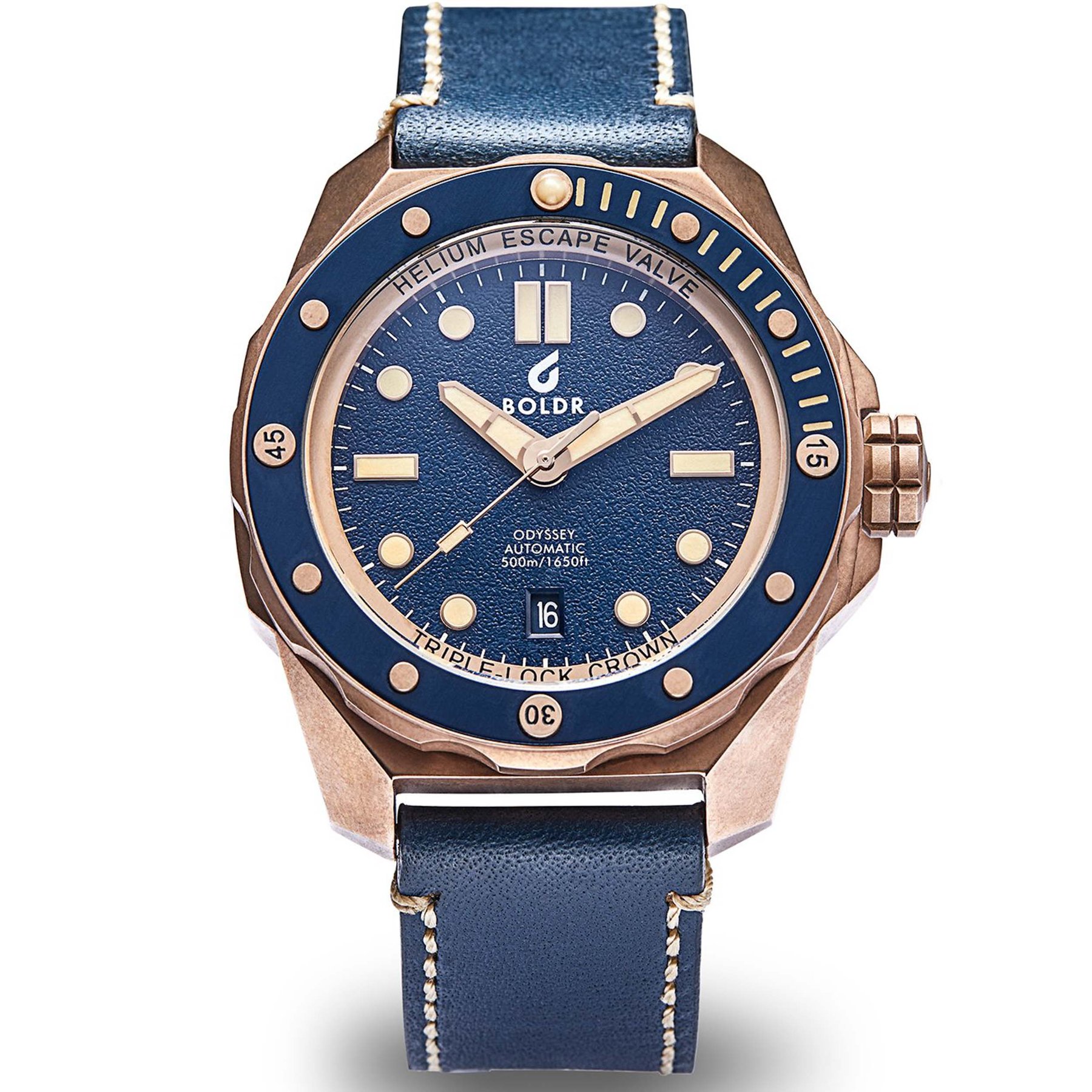 Boldr Odyssey Automatic Bronze Aventurine Blue