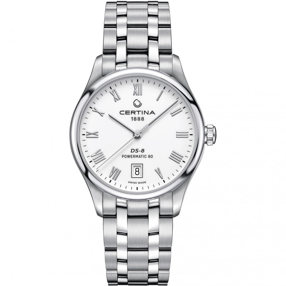 LADIES CERTINA DS-8 POWERMATIC 80 AUTOMATIC WATCH C0334071101300