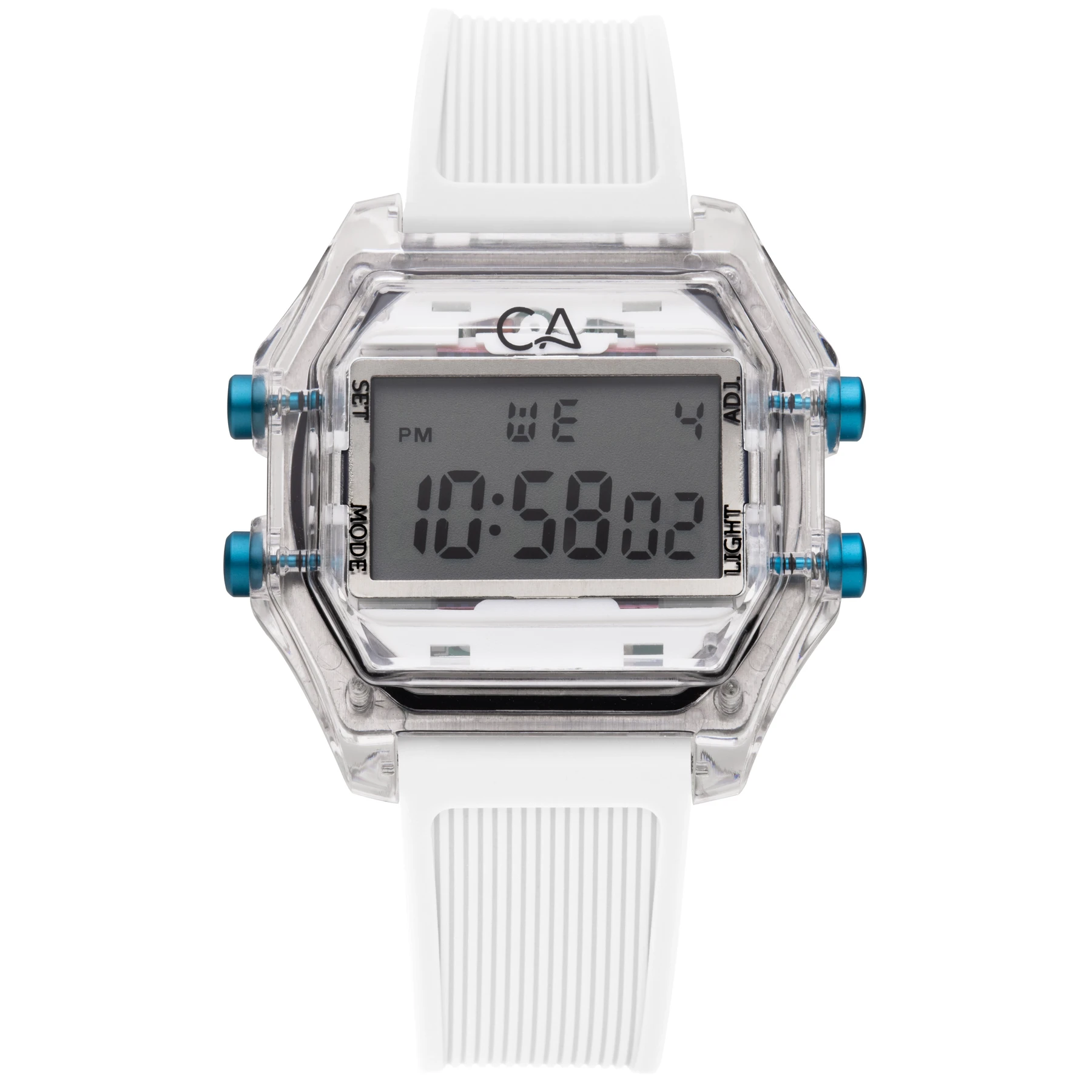 California Watch Co. Venice Beach Digital Clear White