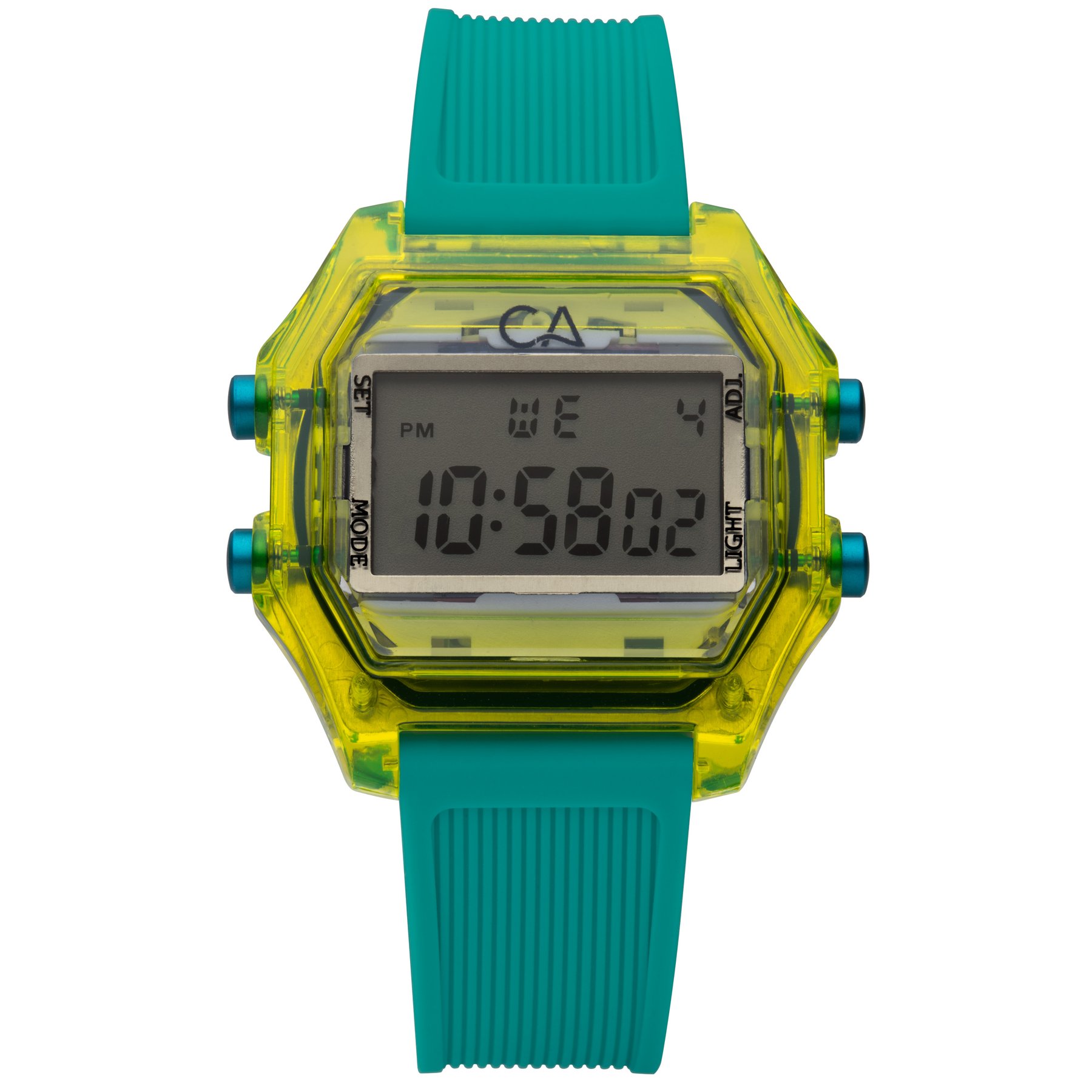 California Watch Co. Venice Beach Digital Yellow Teal