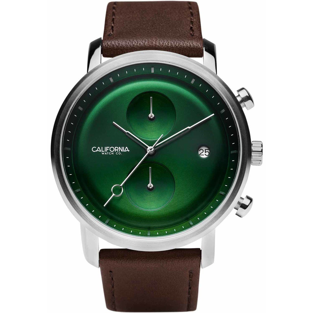 California Watch Co. Golden Gate Chrono Leather Dark Brown Green