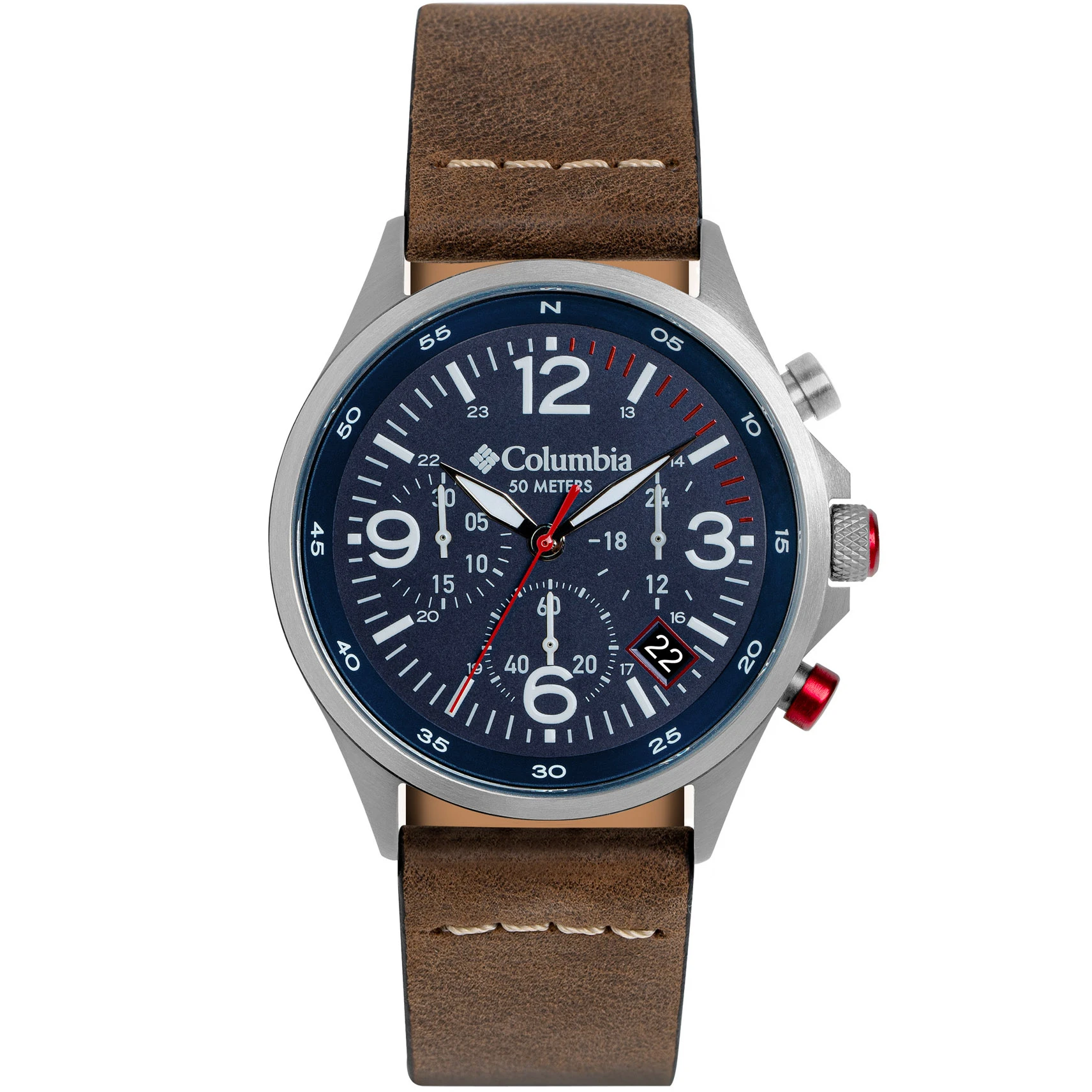 Columbia Canyon Ridge Chrono Navy Brown