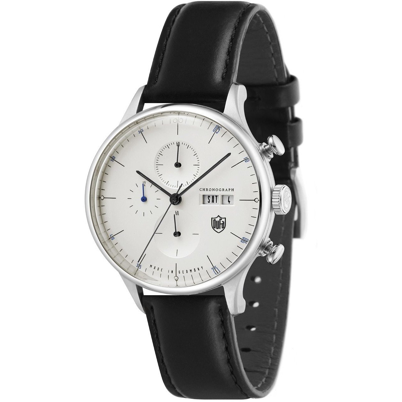 DuFa Van Der Rohe Barcelona Chrono Black White