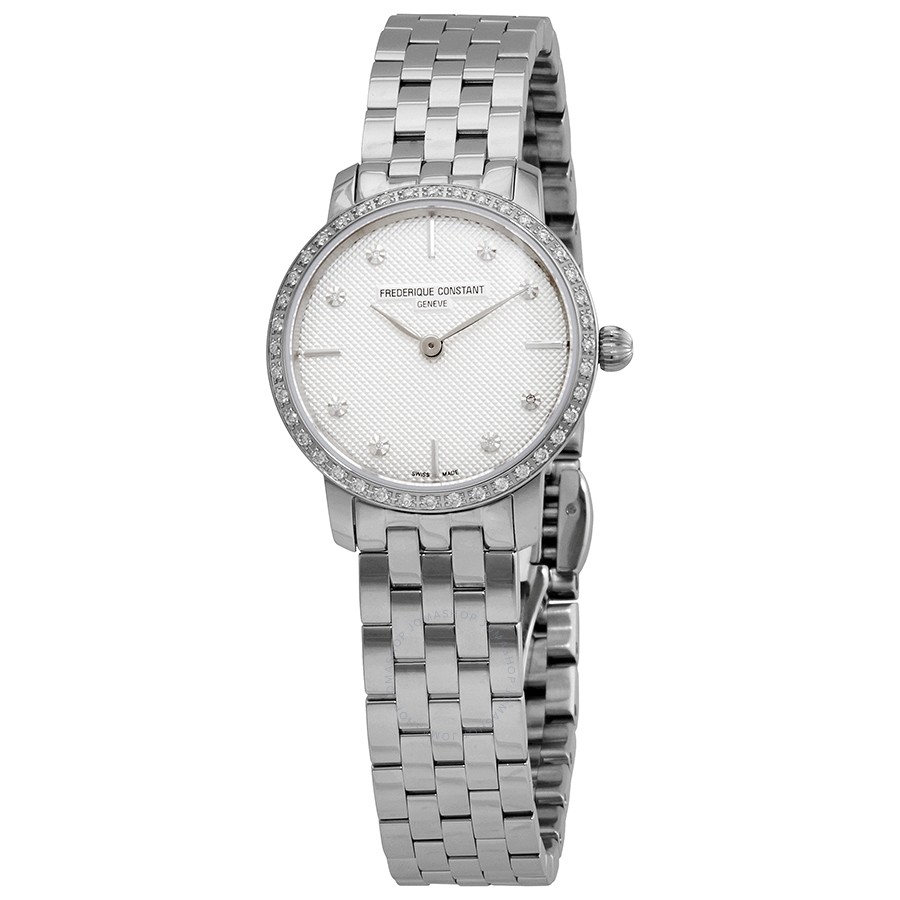 Slimline Quartz Diamond White Dial