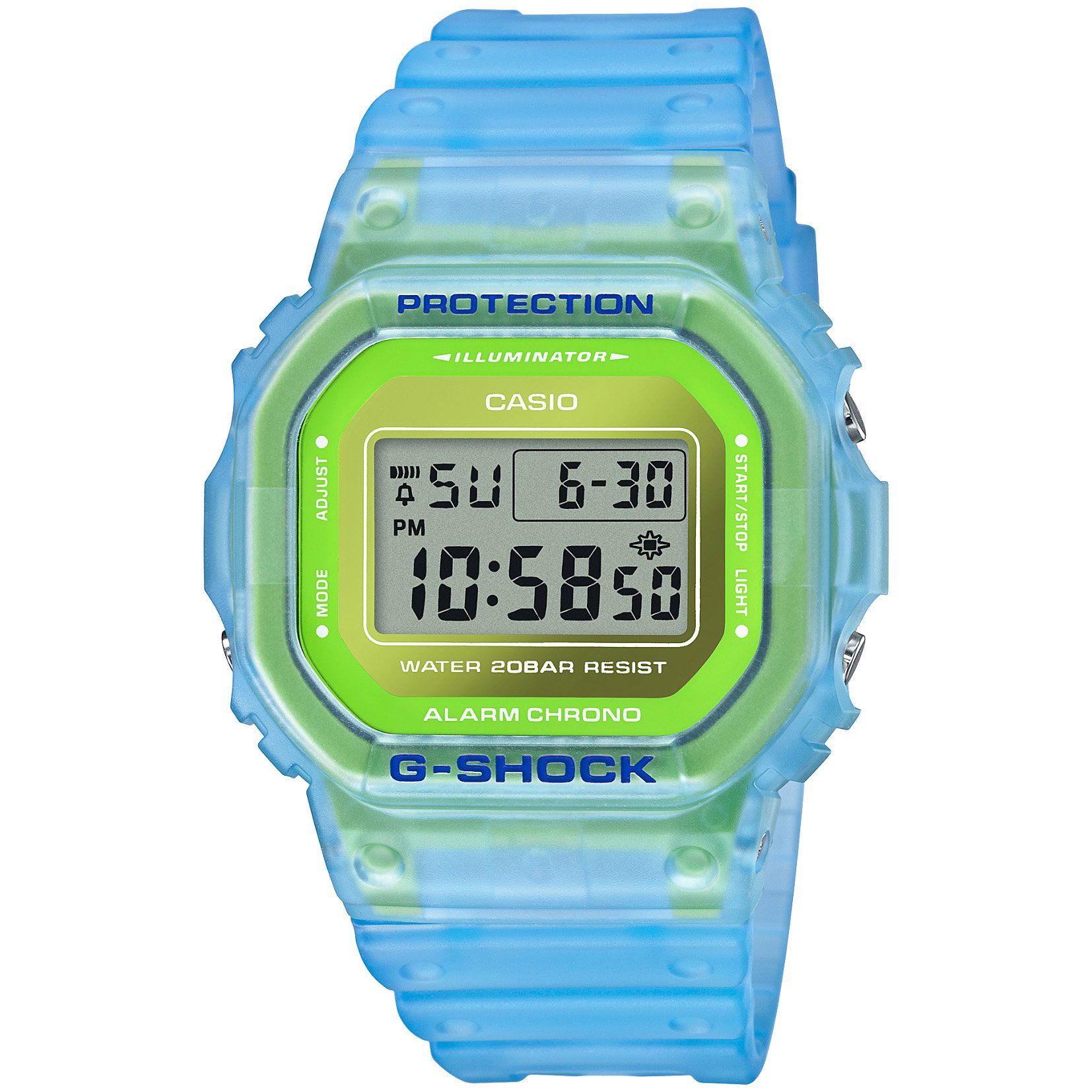 G-Shock DW5600 Color Skeleton Blue