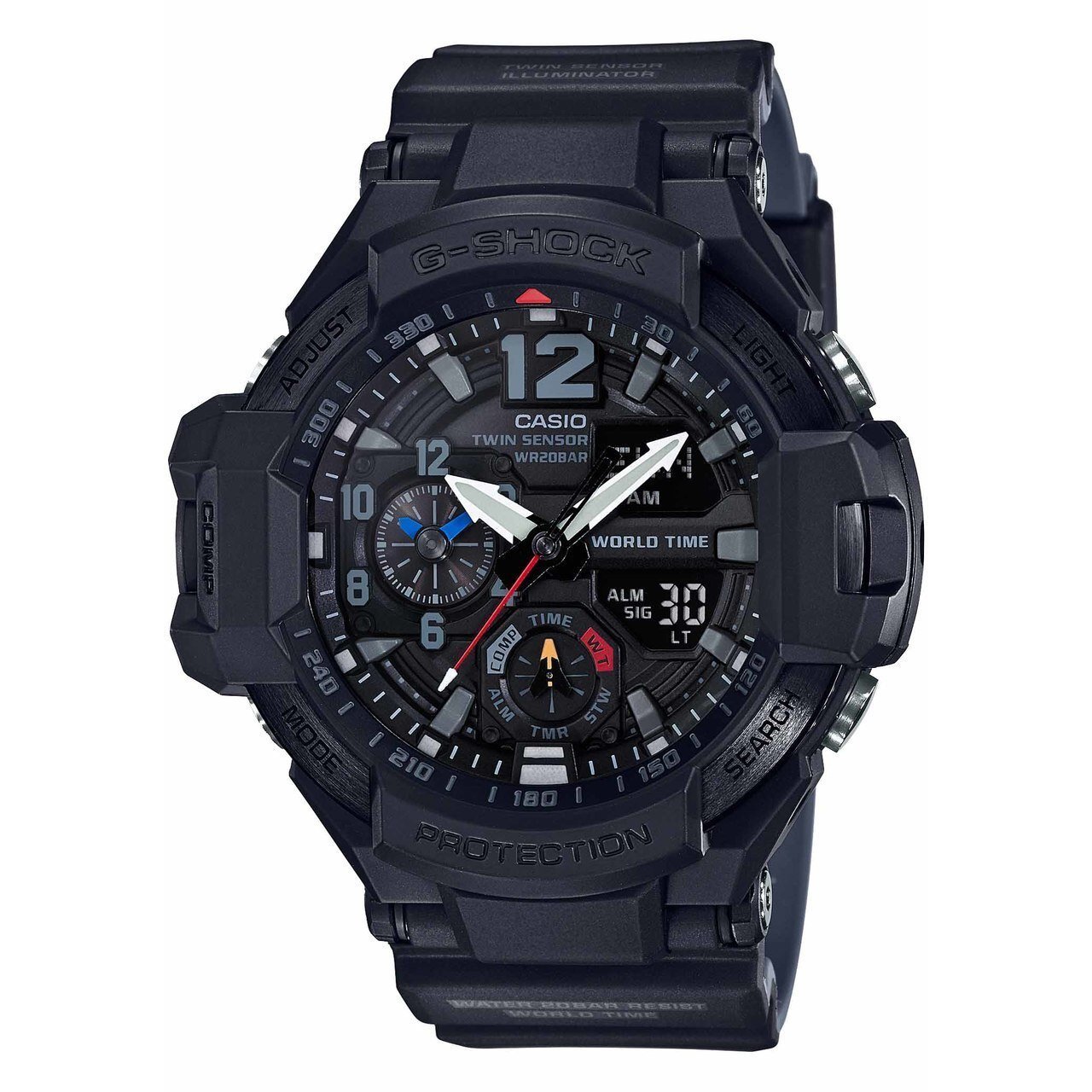 G-Shock GA1100 Gravitymaster Ana-Digi Black