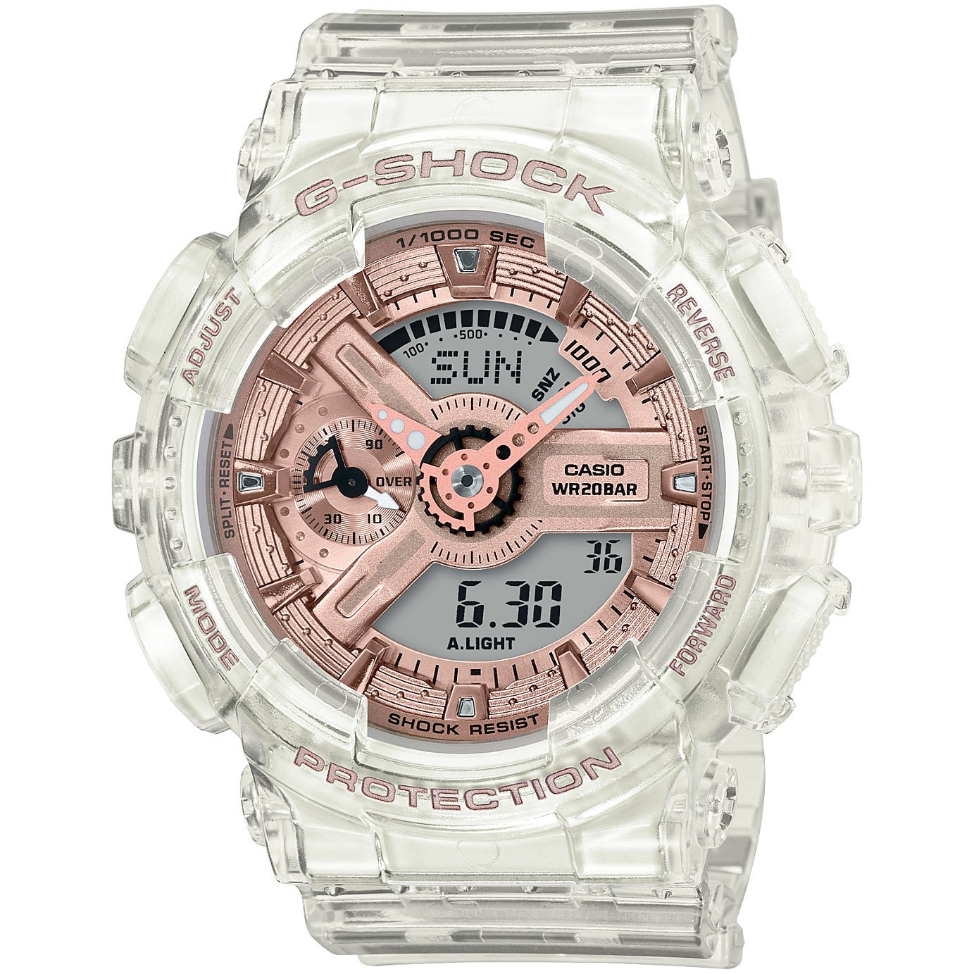 G-Shock GMAS110SR-7A Transparent Rose Gold