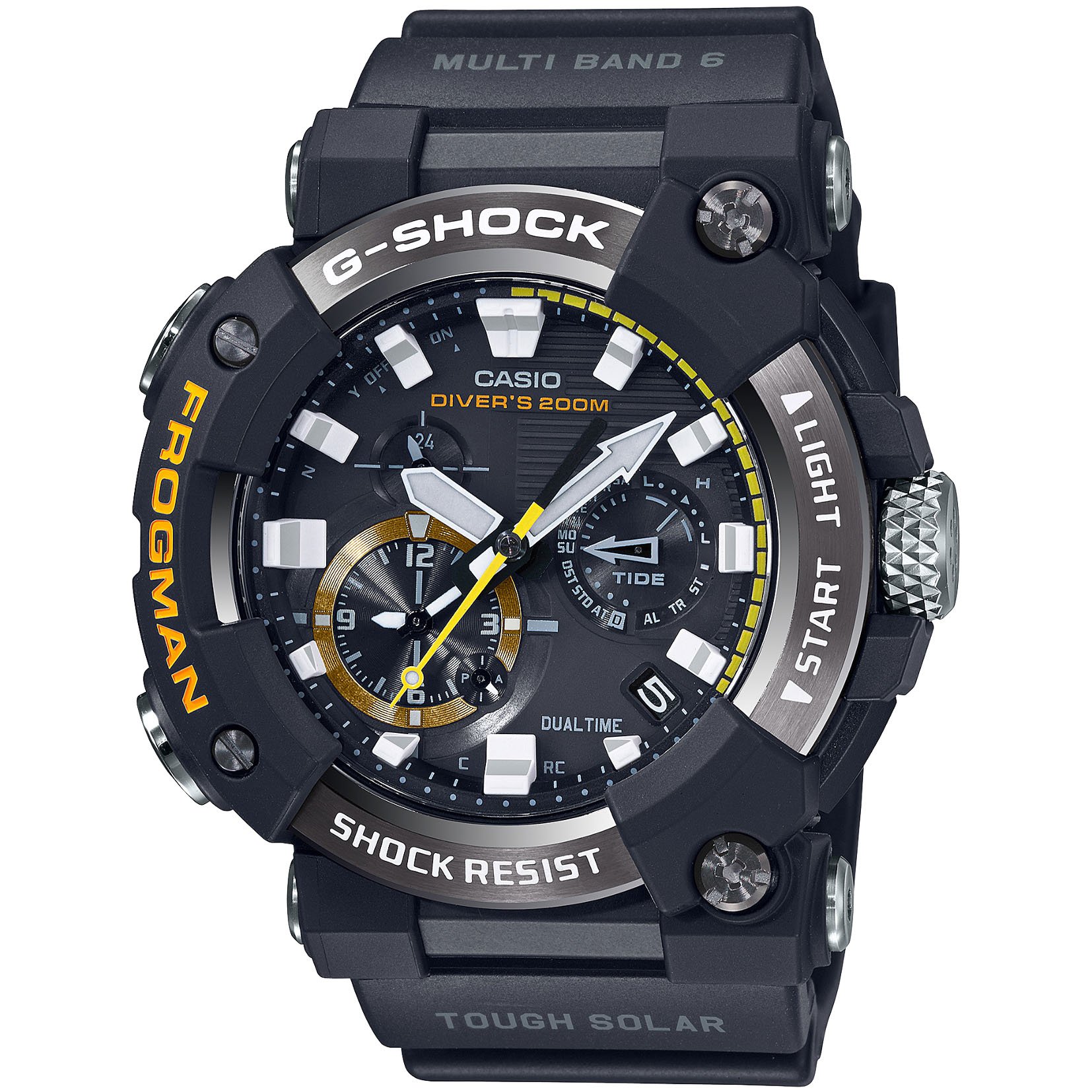 G-Shock Master-G Frogman Connected GWFA1000-1A Tide Solar Black