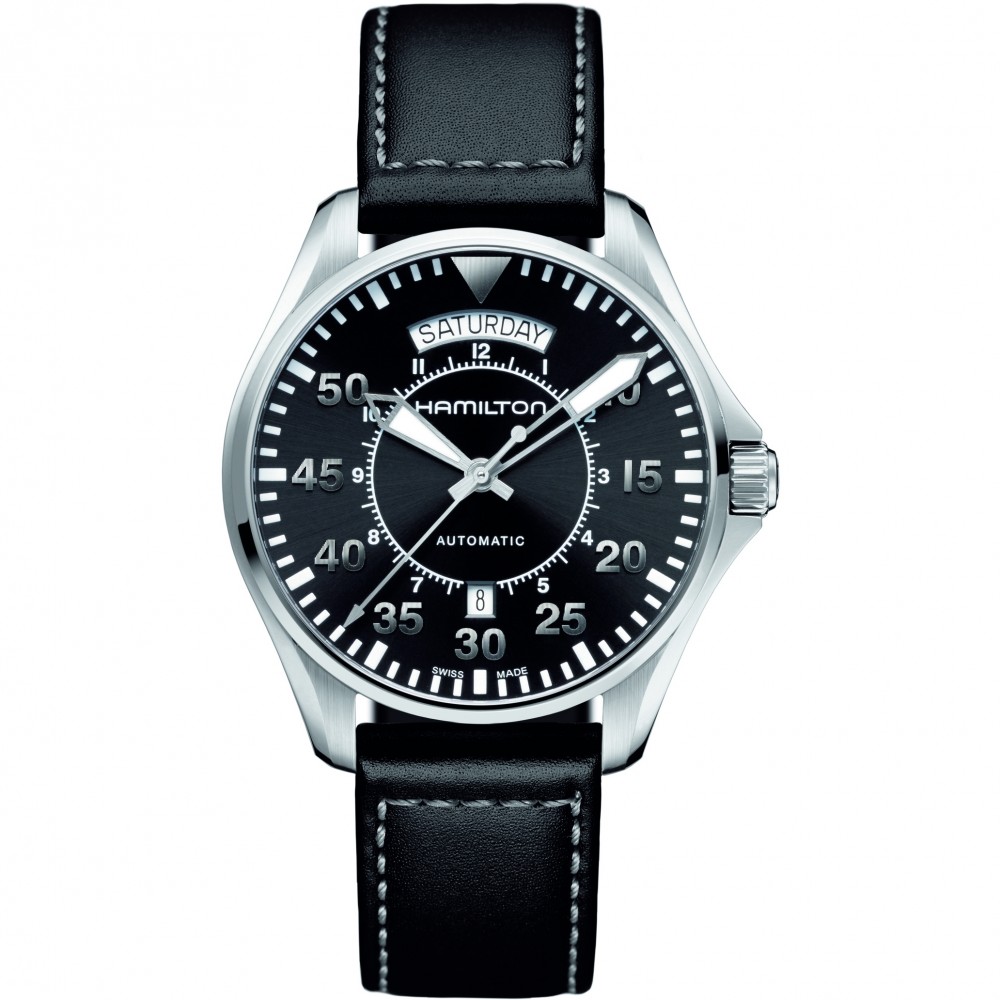 MENS HAMILTON KHAKI PILOT DAY-DATE AUTOMATIC WATCH H64615735