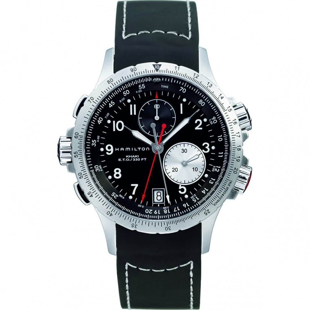 MENS HAMILTON KHAKI ETO FLYBACK CHRONOGRAPH WATCH H77612333