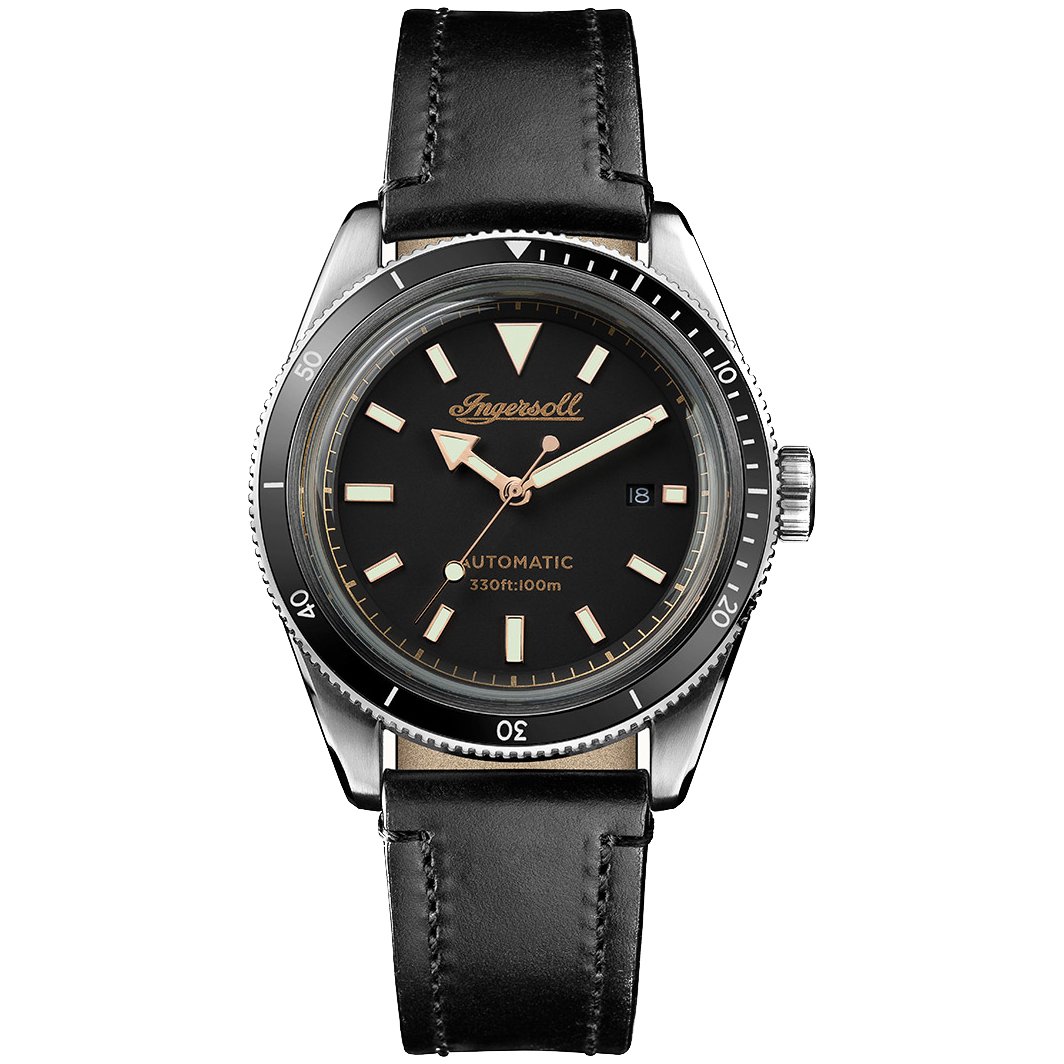 Ingersoll Scovill Automatic Silver Black