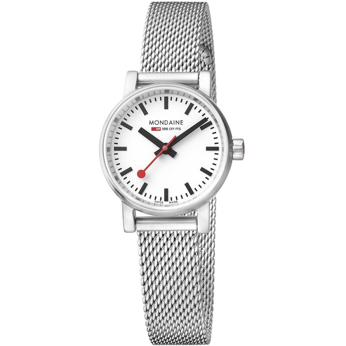 Mondaine Evo 2 26mm Silver Mesh