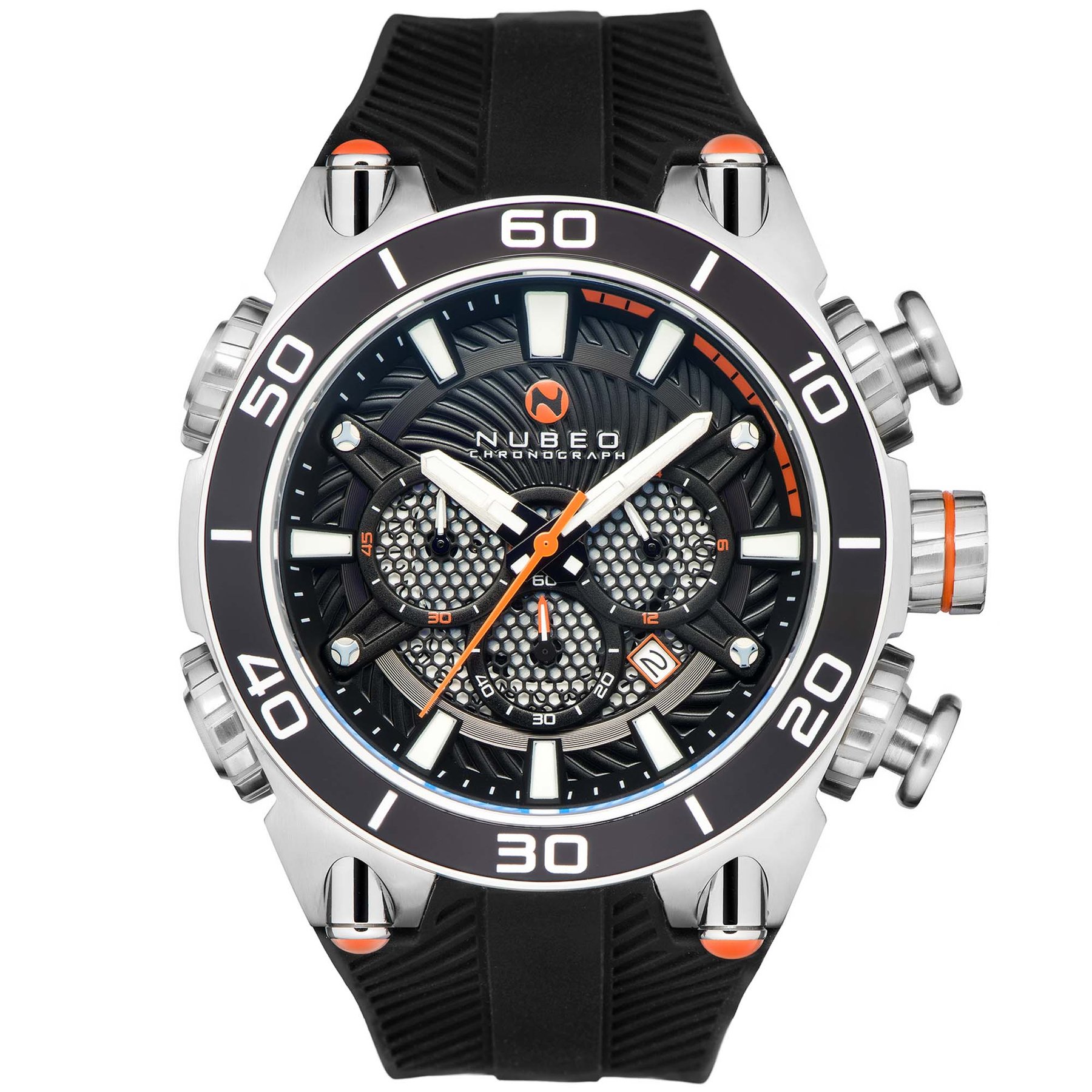 Nubeo Deimos Viking Chronograph Black Orange