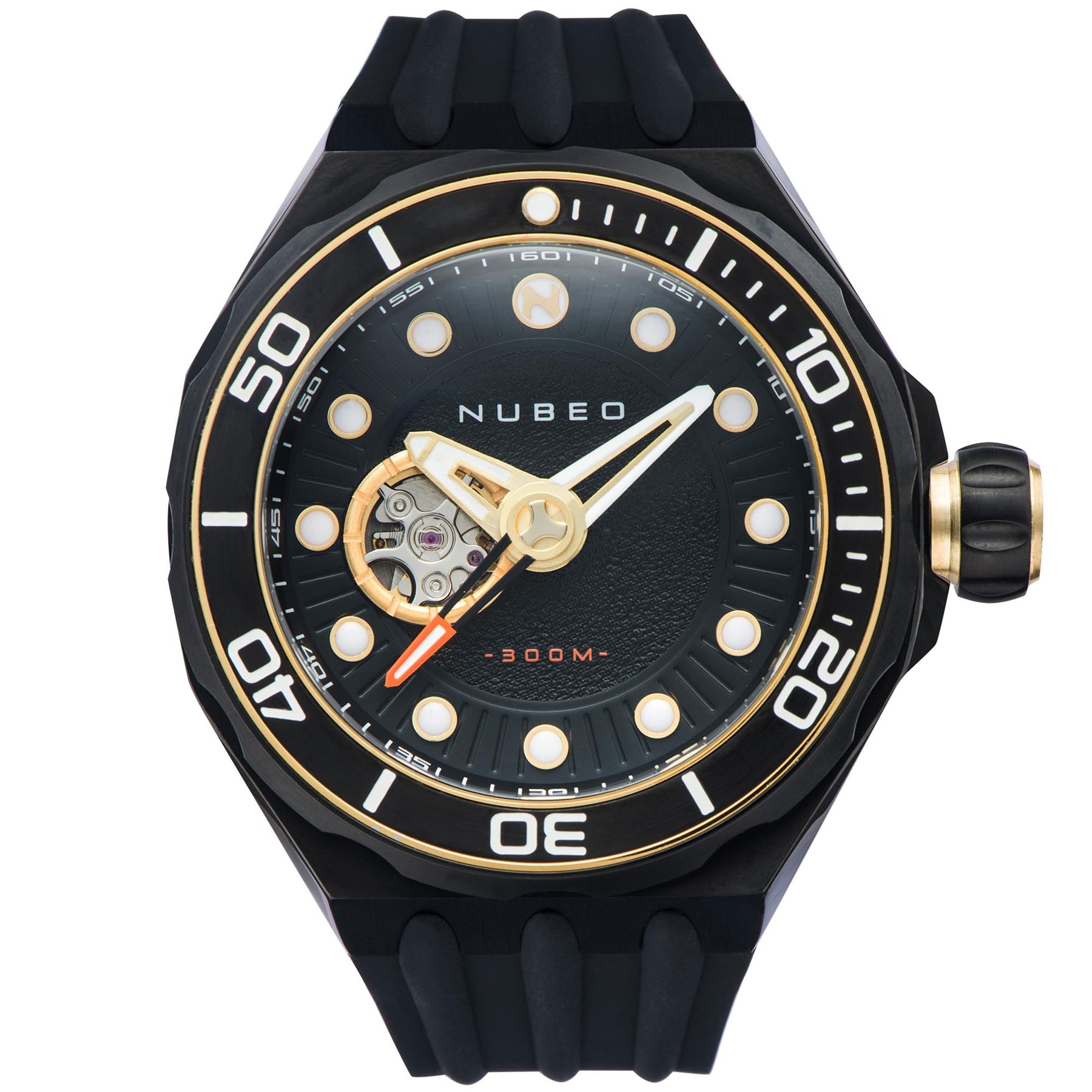 Nubeo Mariana Automatic Dragon Fish Black Gold