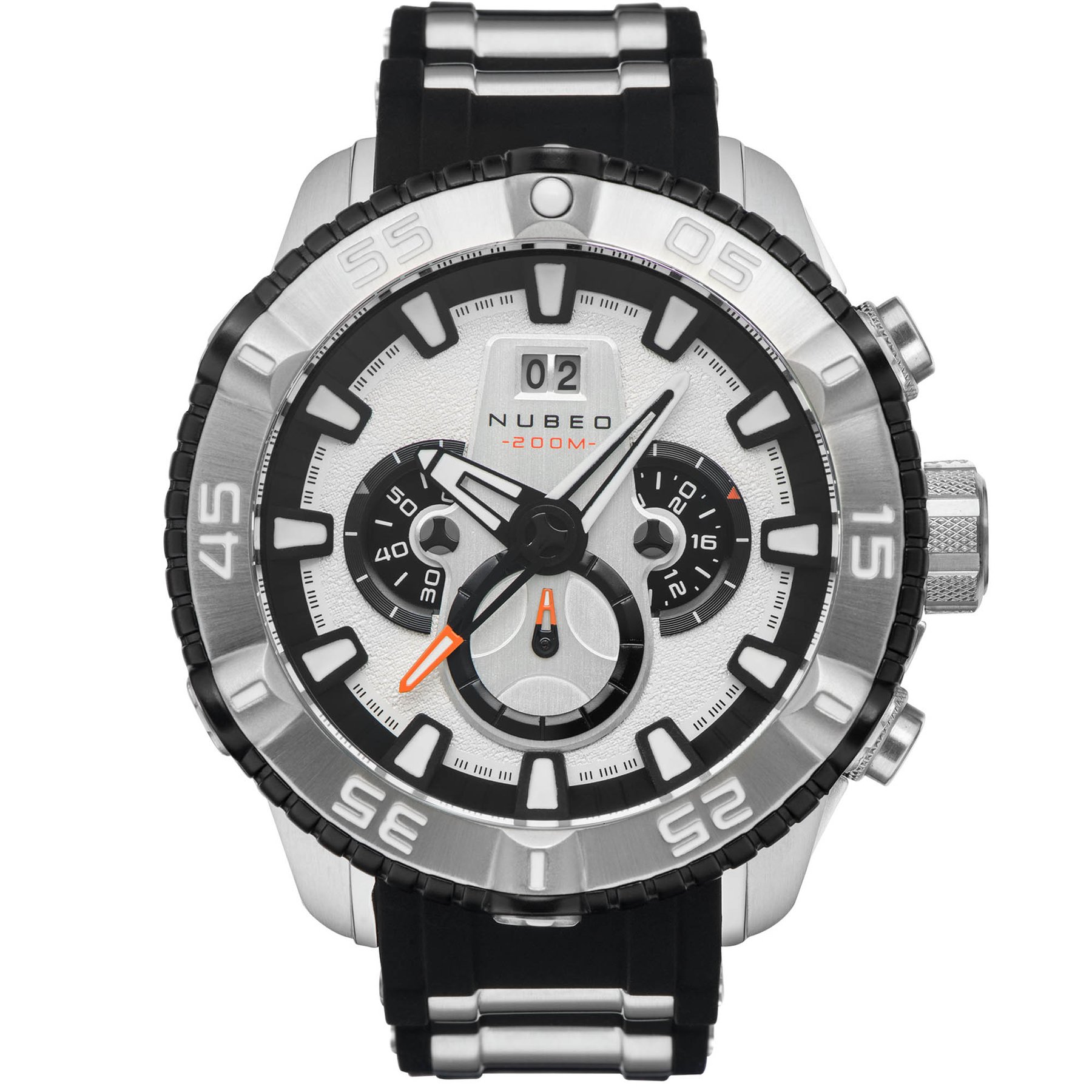 Nubeo Catalyst Chronograph Sirius Silver