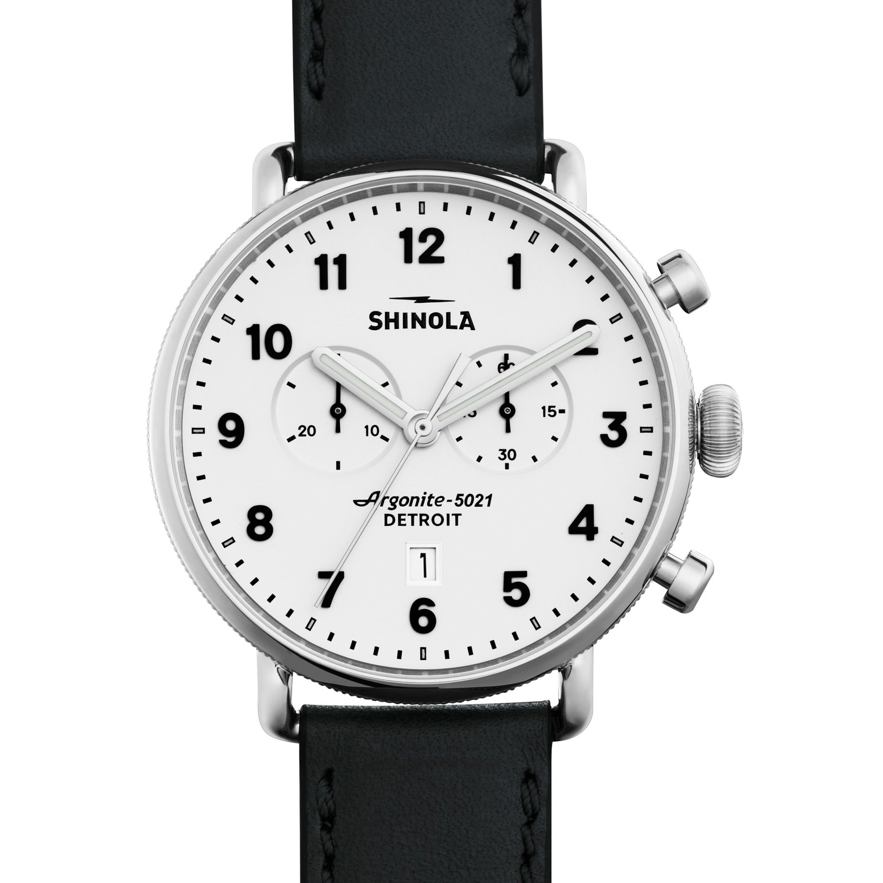 Shinola Canfield 43mm Chronograph White