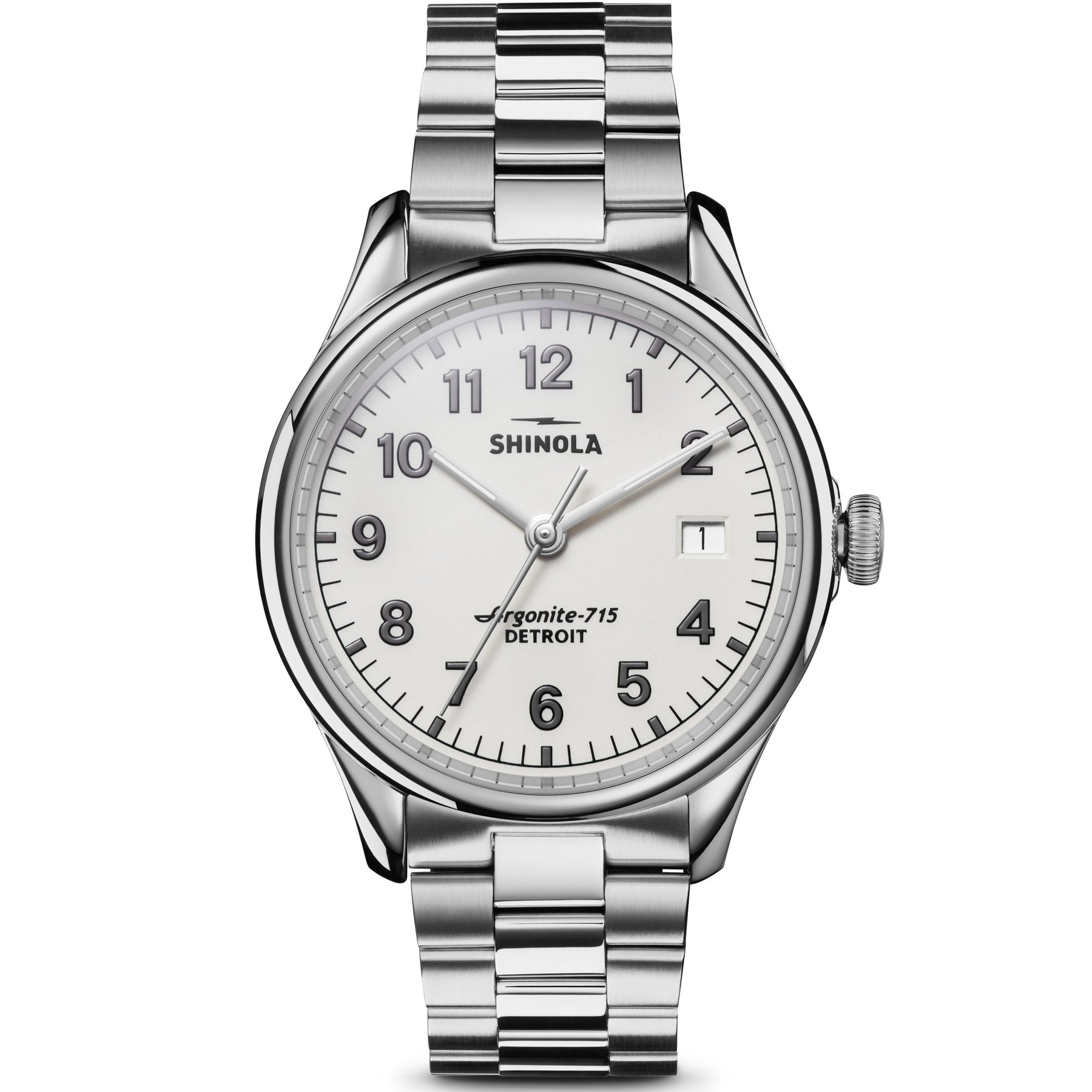 Shinola The Vinton 38mm Cream Silver SS