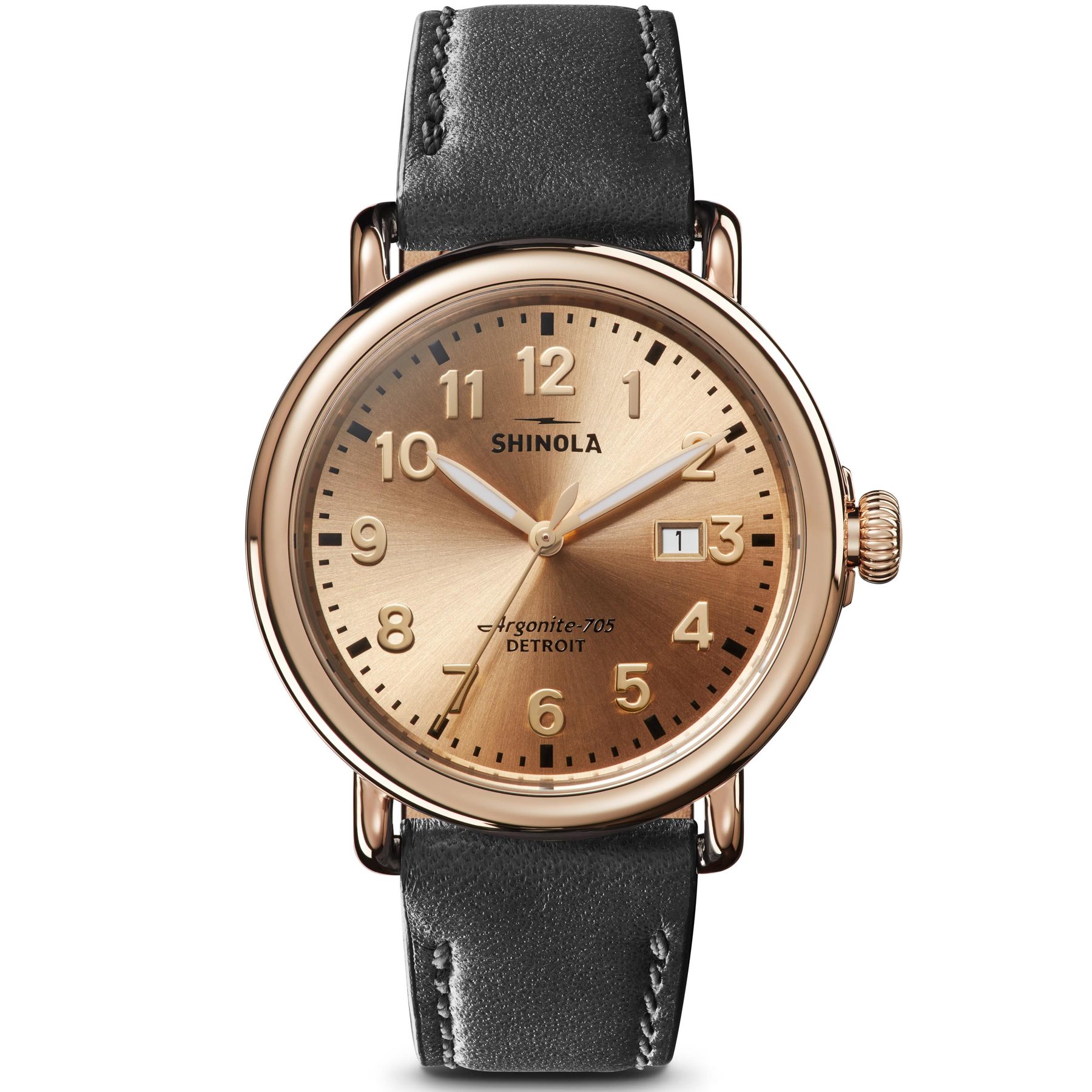 Shinola The Runwell 41mm Gold Black