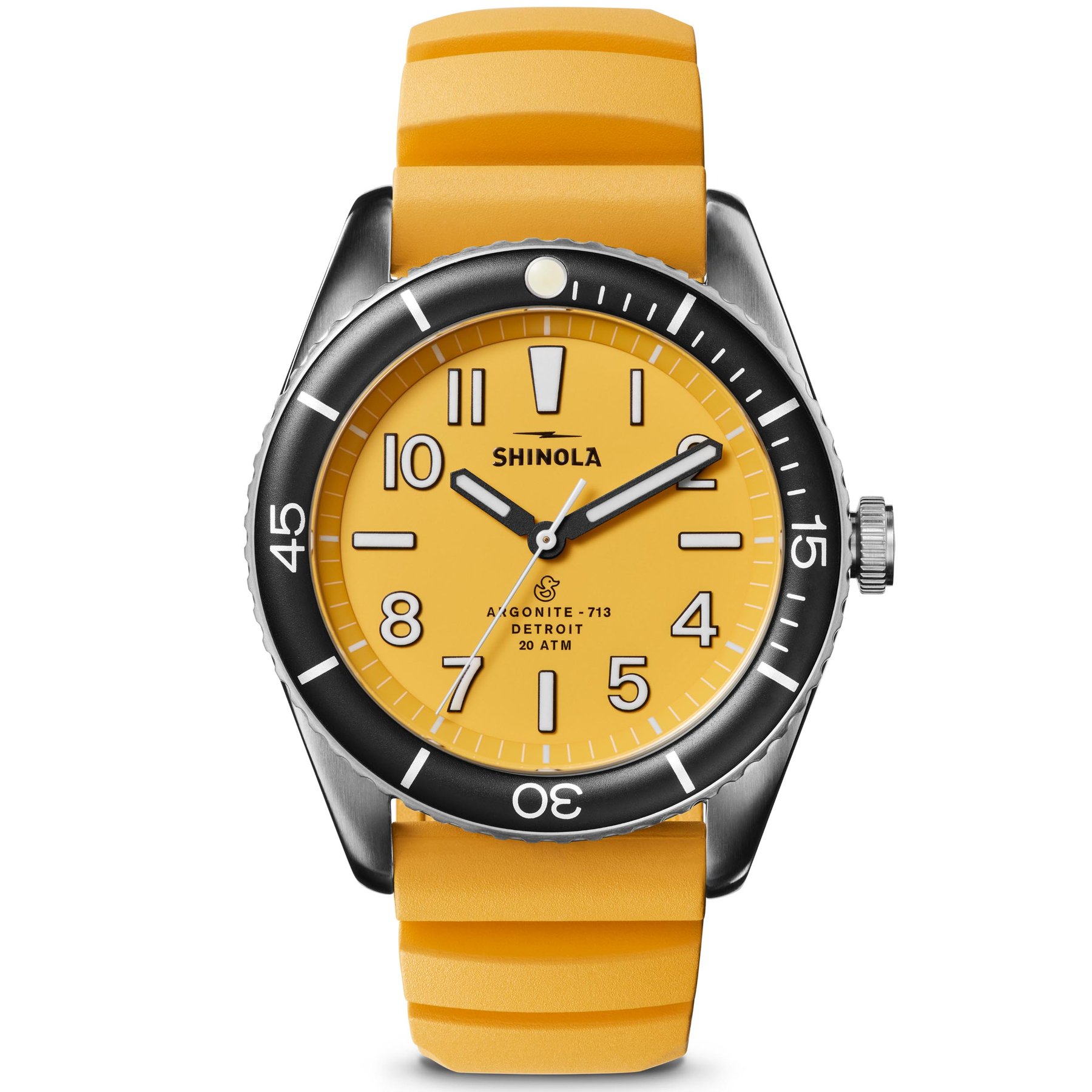 Shinola The Duck 42mm Yellow