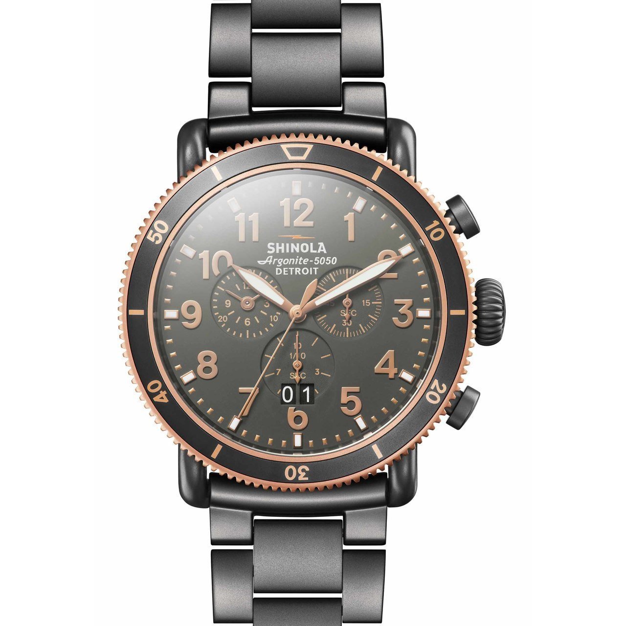 Shinola Runwell Sport Chrono 48mm Gunmetal