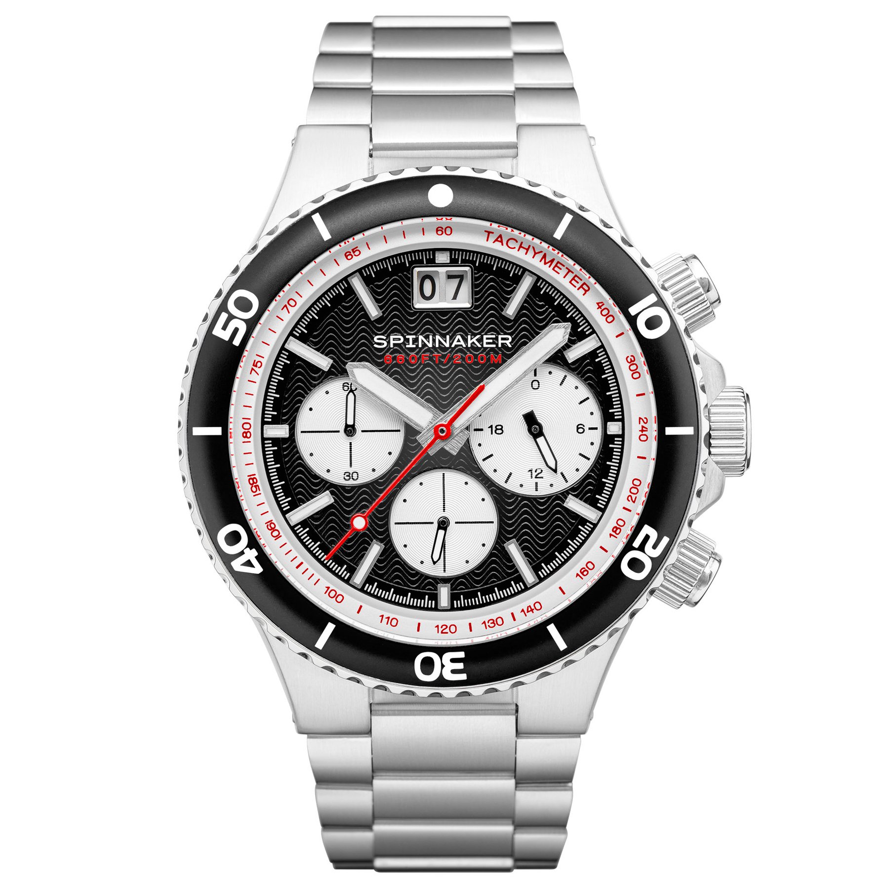 Spinnaker Hydrofoil Chronograph Silver Black